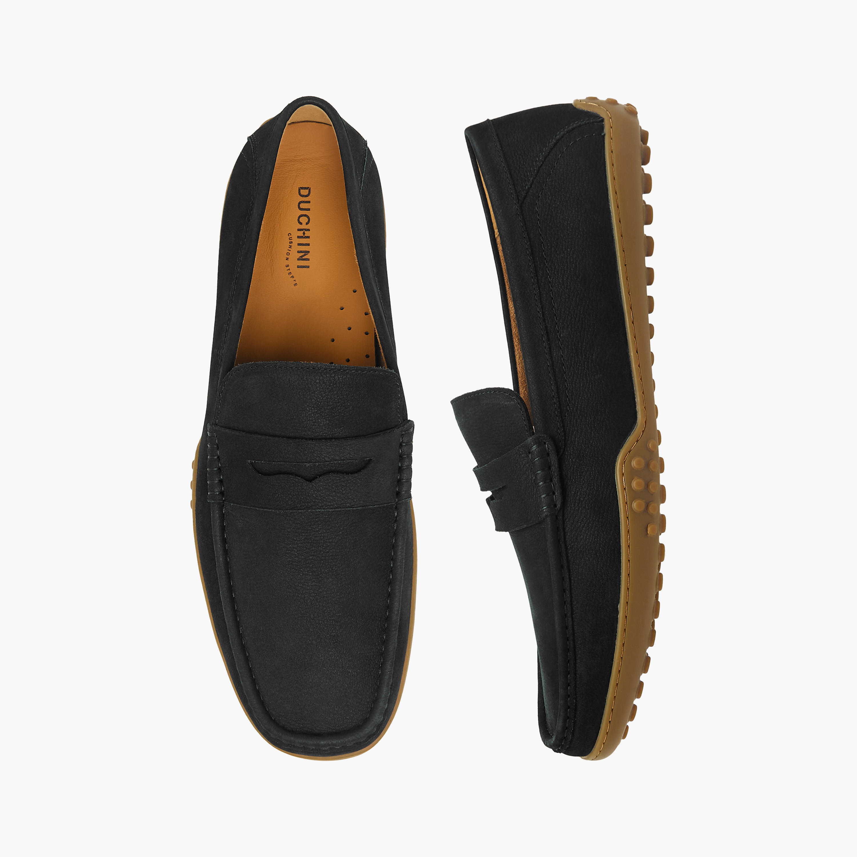 Duchini Men Genuine Leather Slip-On Loafers-men-shoes-loafersandmoccasins-image-1