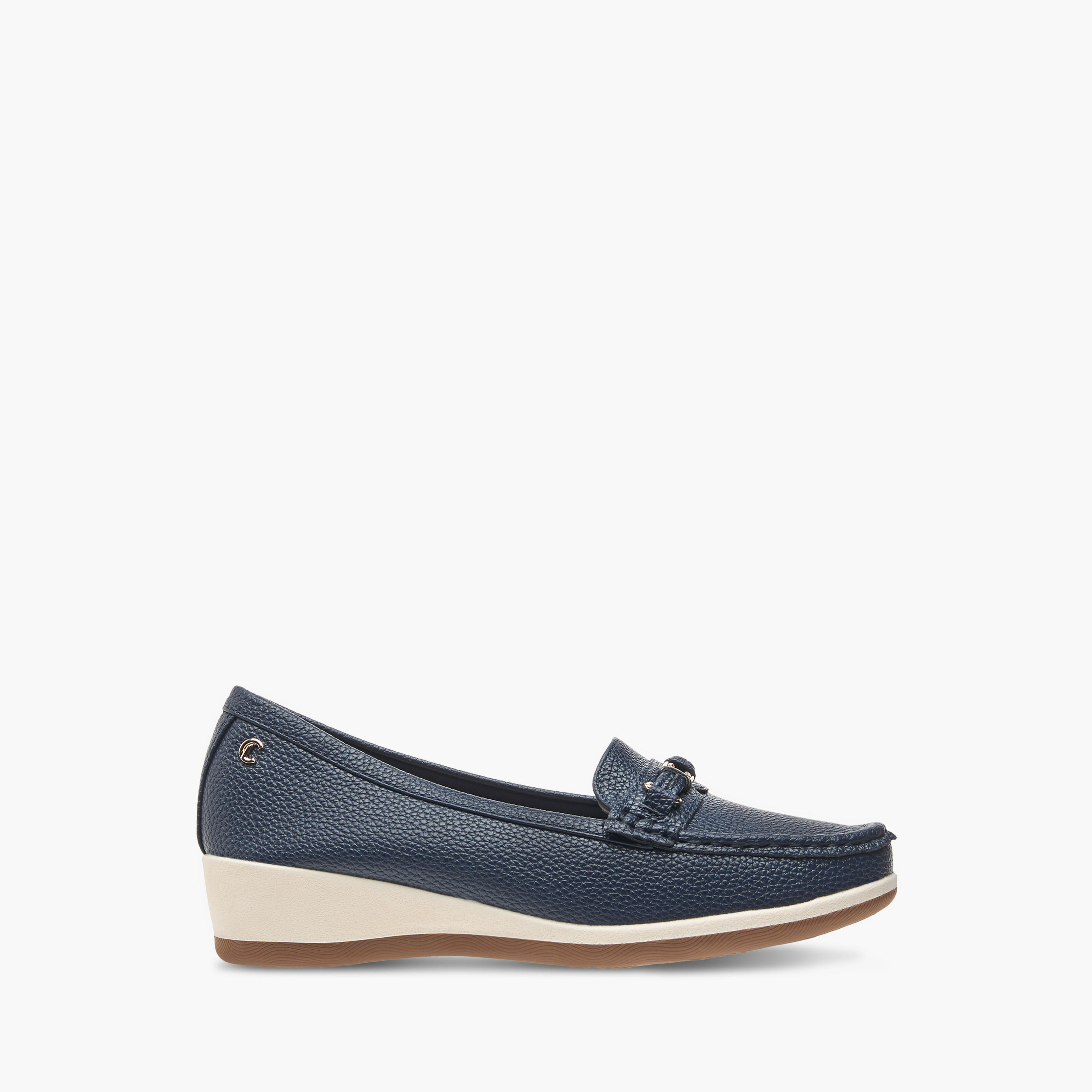 Le Confort Metal Accent Comfort Loafers with Wedge Heels-women-shoes-loafersandmoccasins-image-3