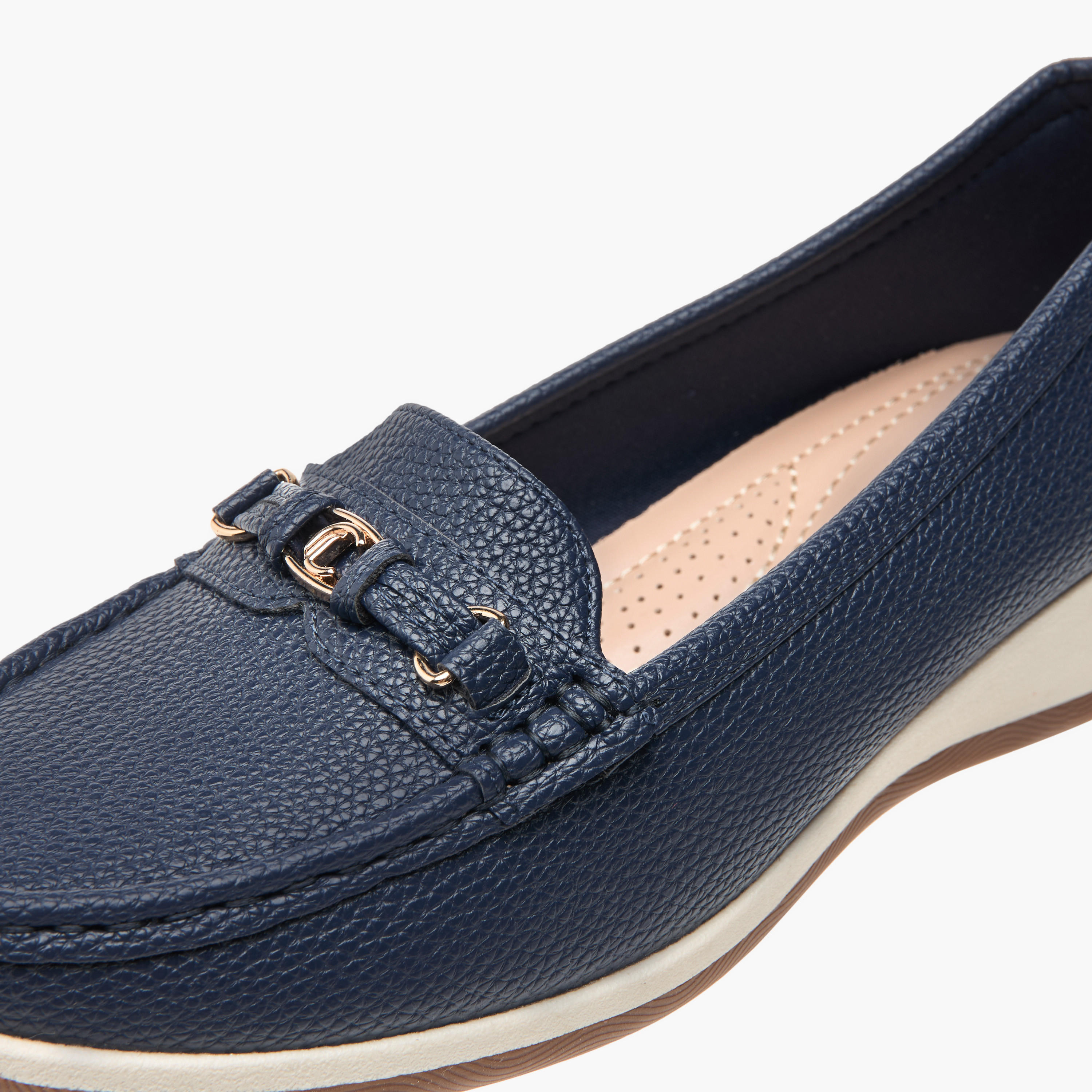 Le Confort Metal Accent Comfort Loafers with Wedge Heels-women-shoes-loafersandmoccasins-image-4