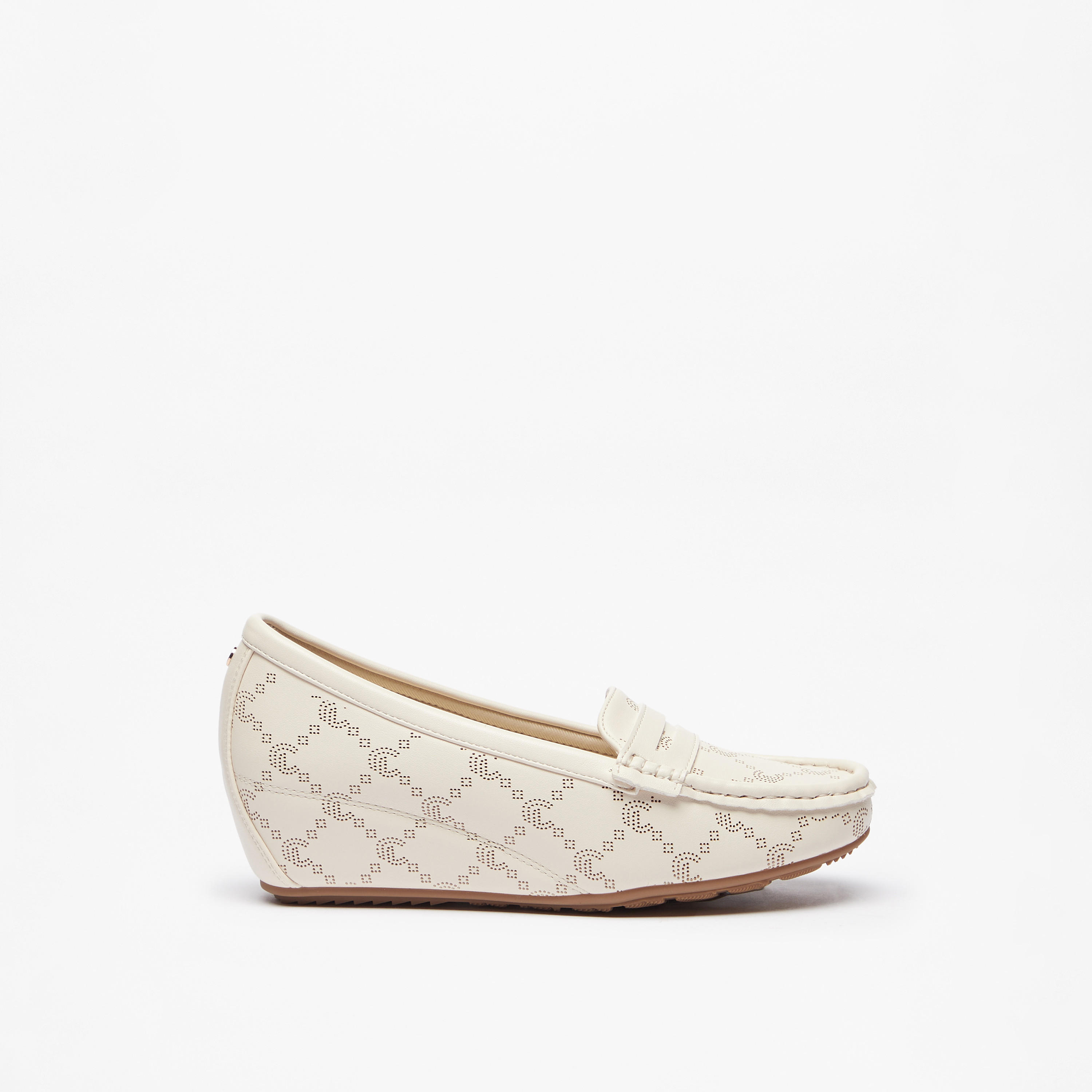 Le Confort Textured Slip-On Loafers with Wedge Heels-women-shoes-loafersandmoccasins-image-3