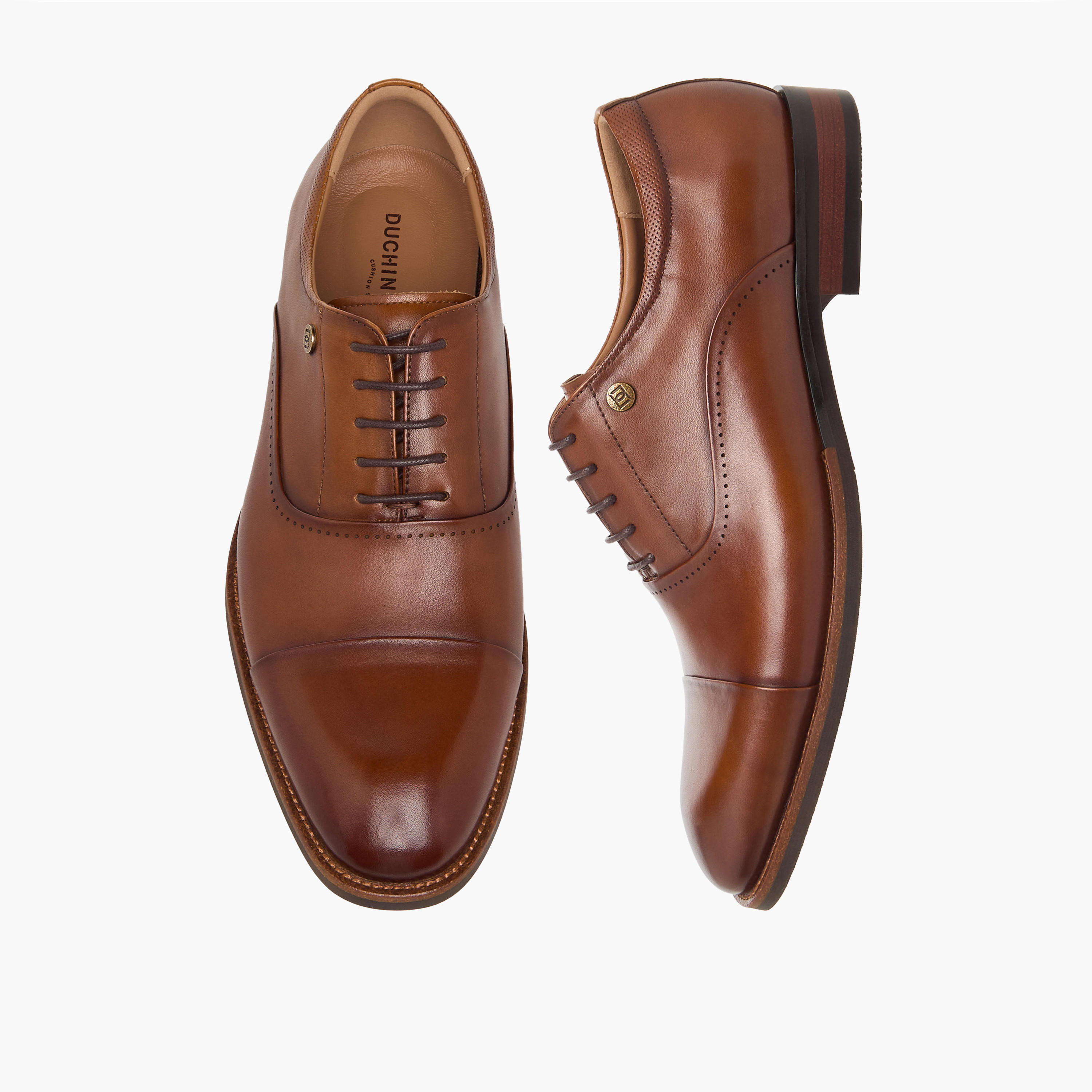 Duchini Men Genuine Leather Lace-Up Oxford Shoes-men-shoes-formalshoes-image-1