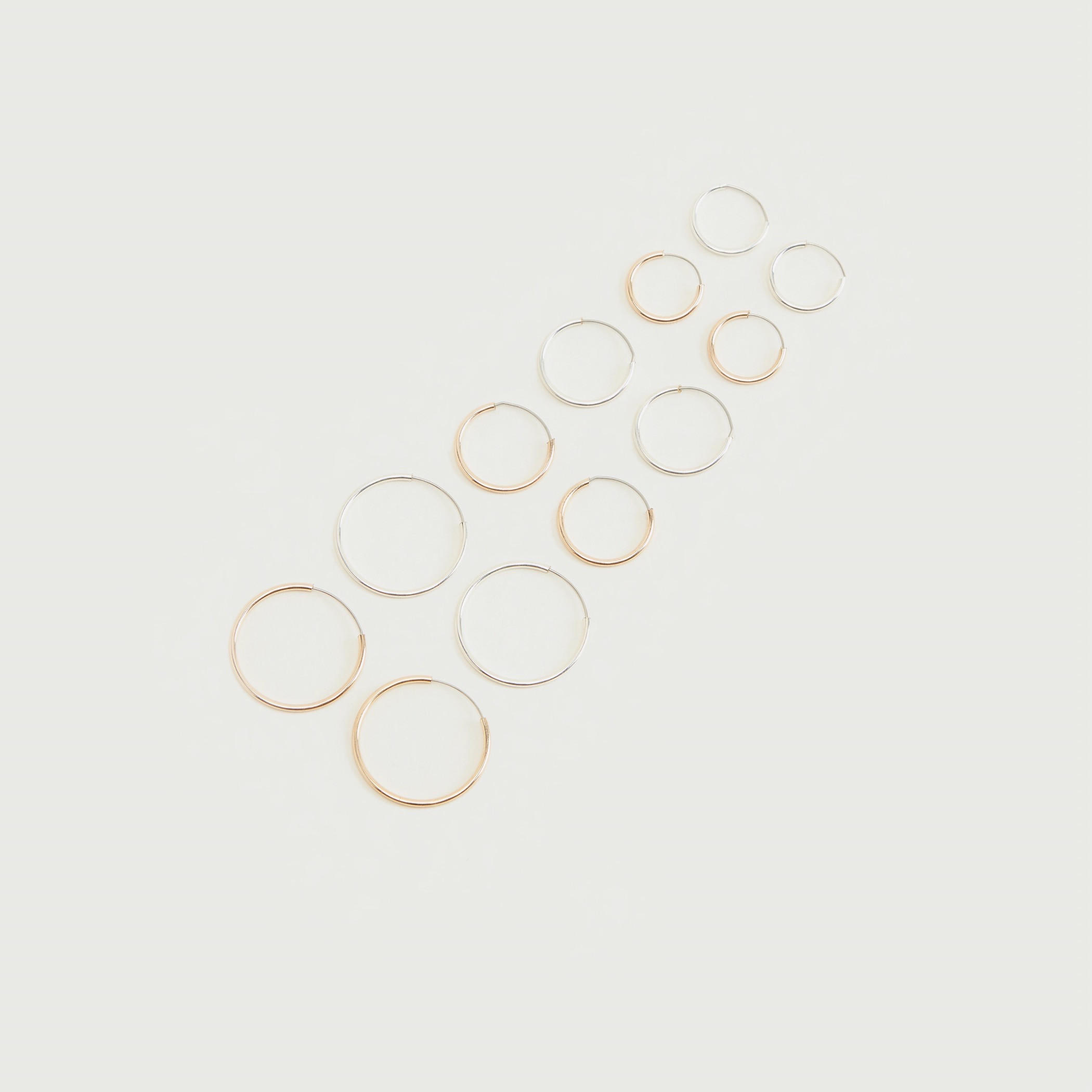 حلقان سادة - طقم من 6 أزواج-women-watchesandjewellery-jewellery-earrings-image-1