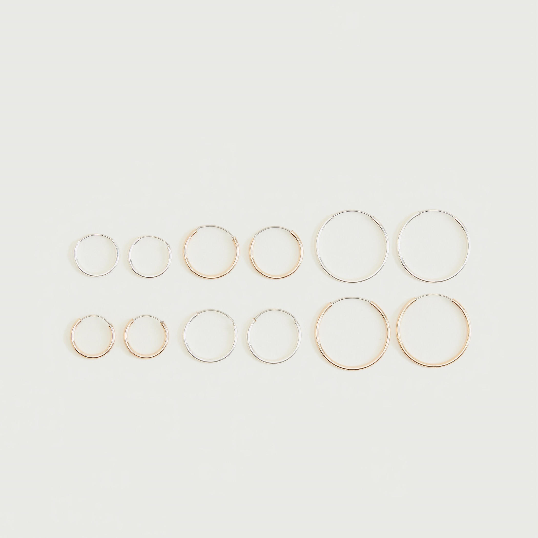 حلقان سادة - طقم من 6 أزواج-women-watchesandjewellery-jewellery-earrings-image-2