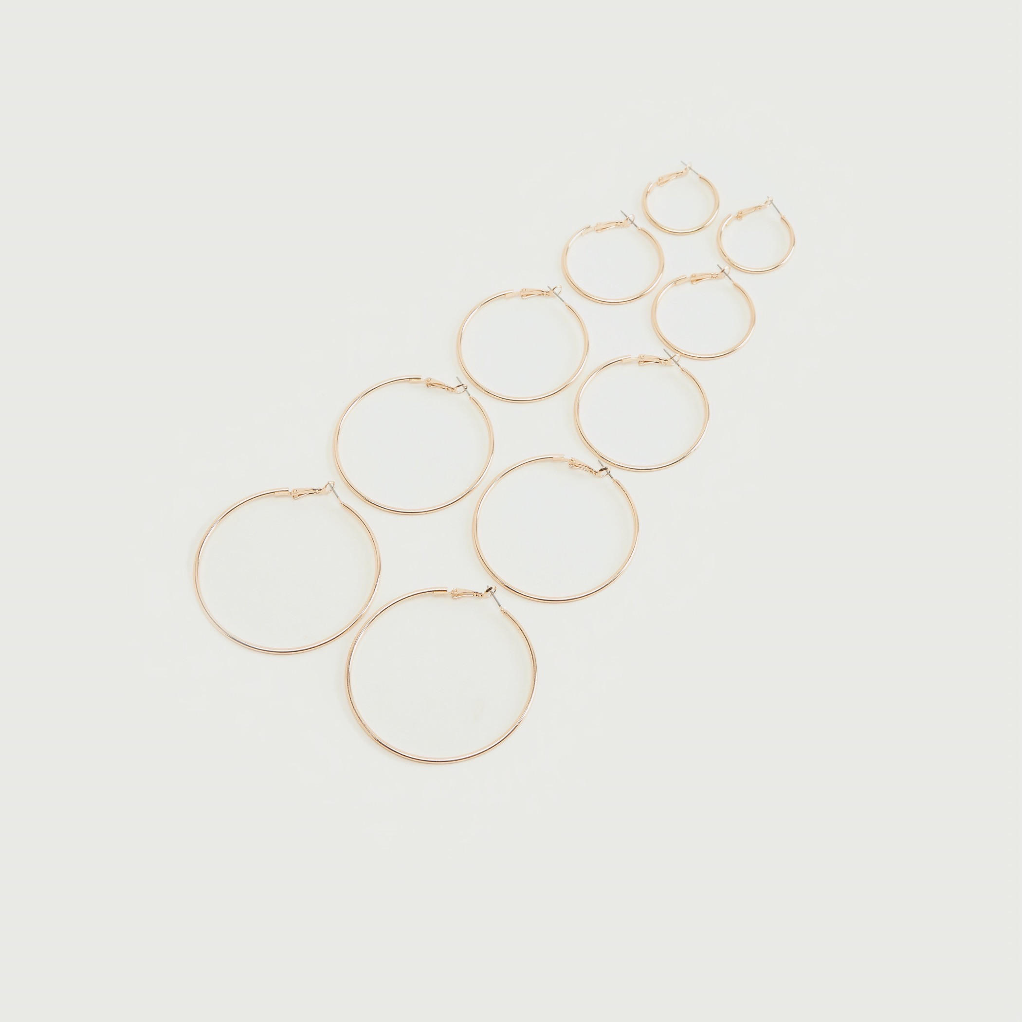 حلقان سادة - طقم من 5 أزواج-women-watchesandjewellery-jewellery-earrings-image-1