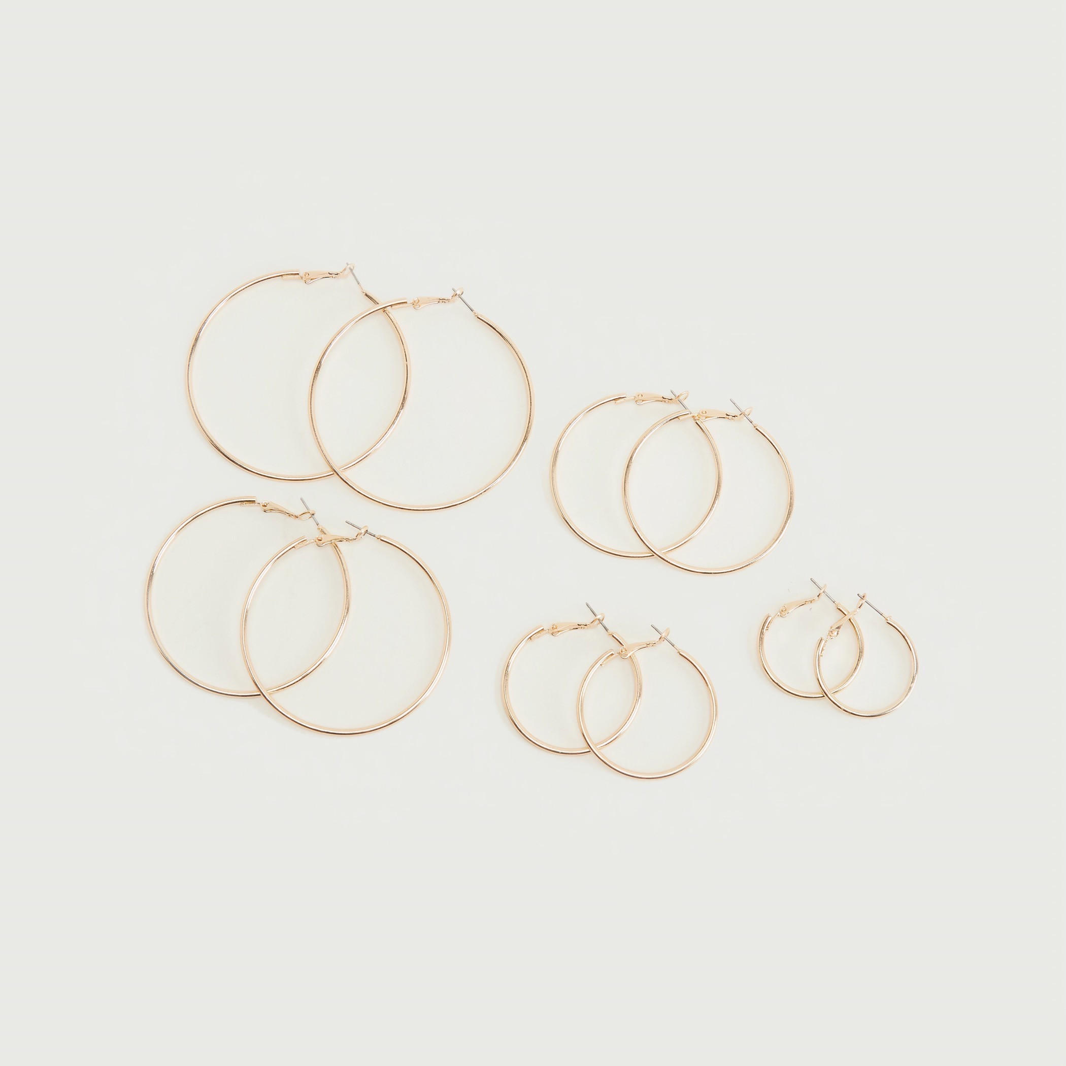حلقان سادة - طقم من 5 أزواج-women-watchesandjewellery-jewellery-earrings-image-2