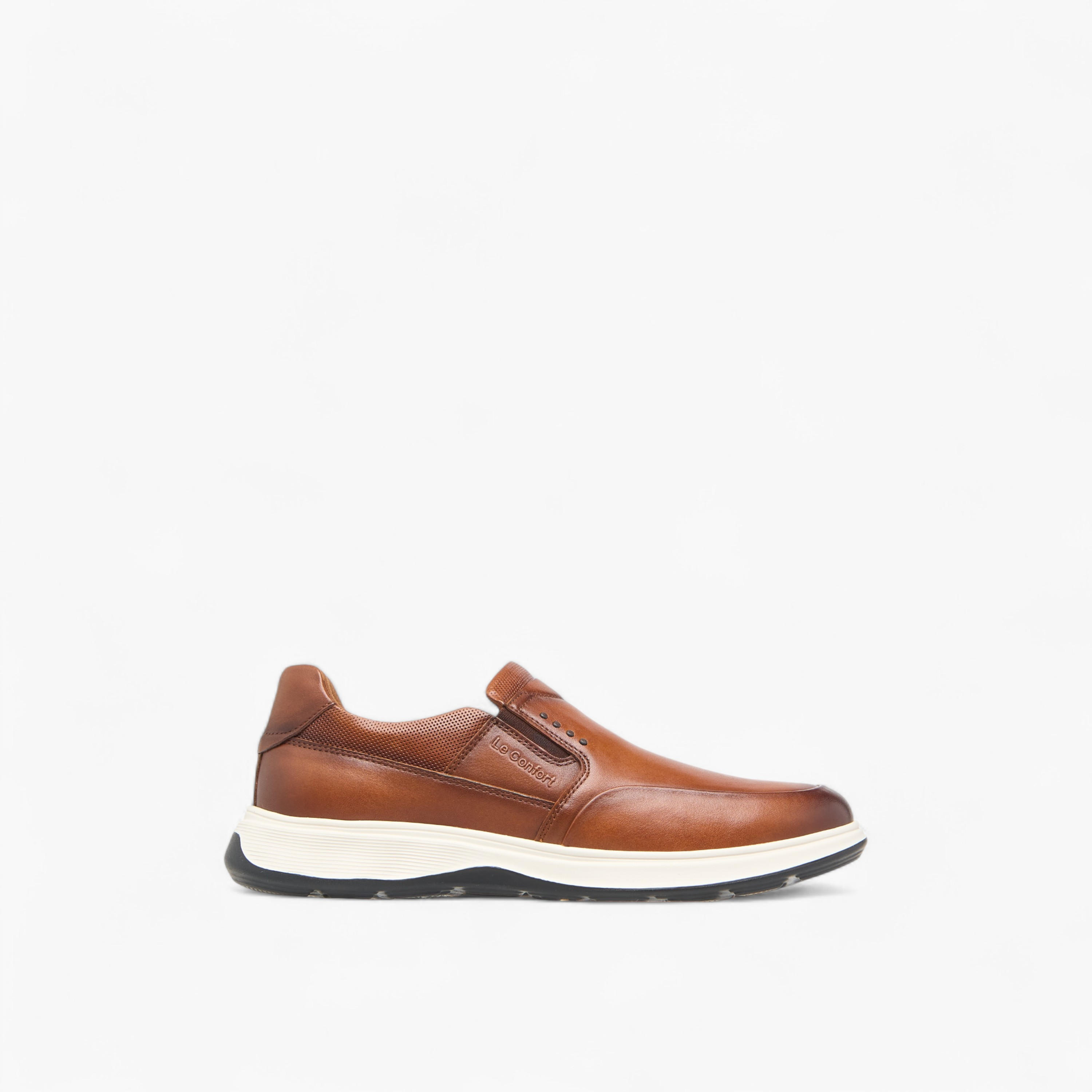 Le Confort Leather Logo Embossed Slip-On Loafers-men-shoes-loafersandmoccasins-image-3