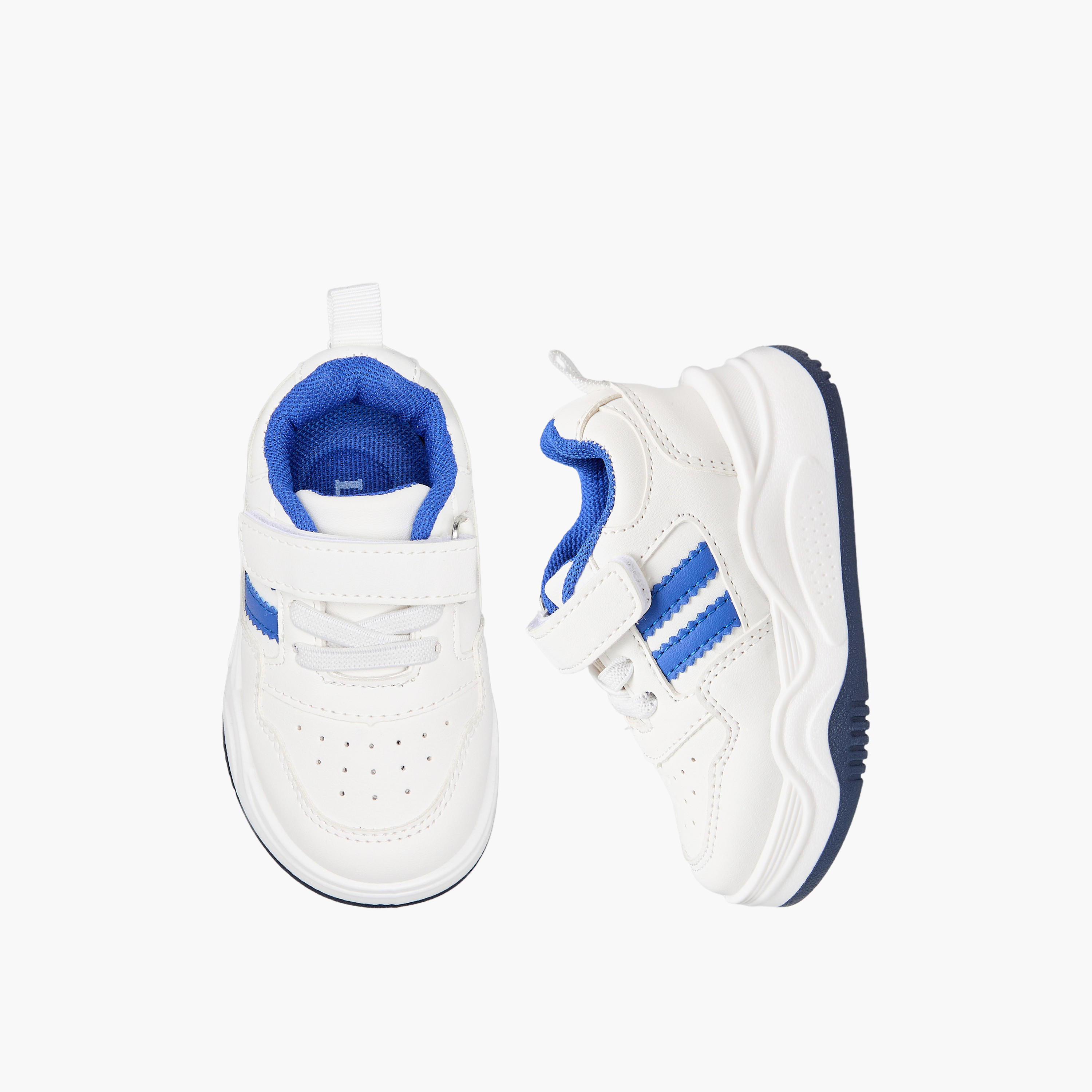 حذاء سنيكرز طول الكاحل بشريط إغلاق لاصق للأولاد من إل بي إل من شو إكسبرس-boys-shoes-sneakers-image-1