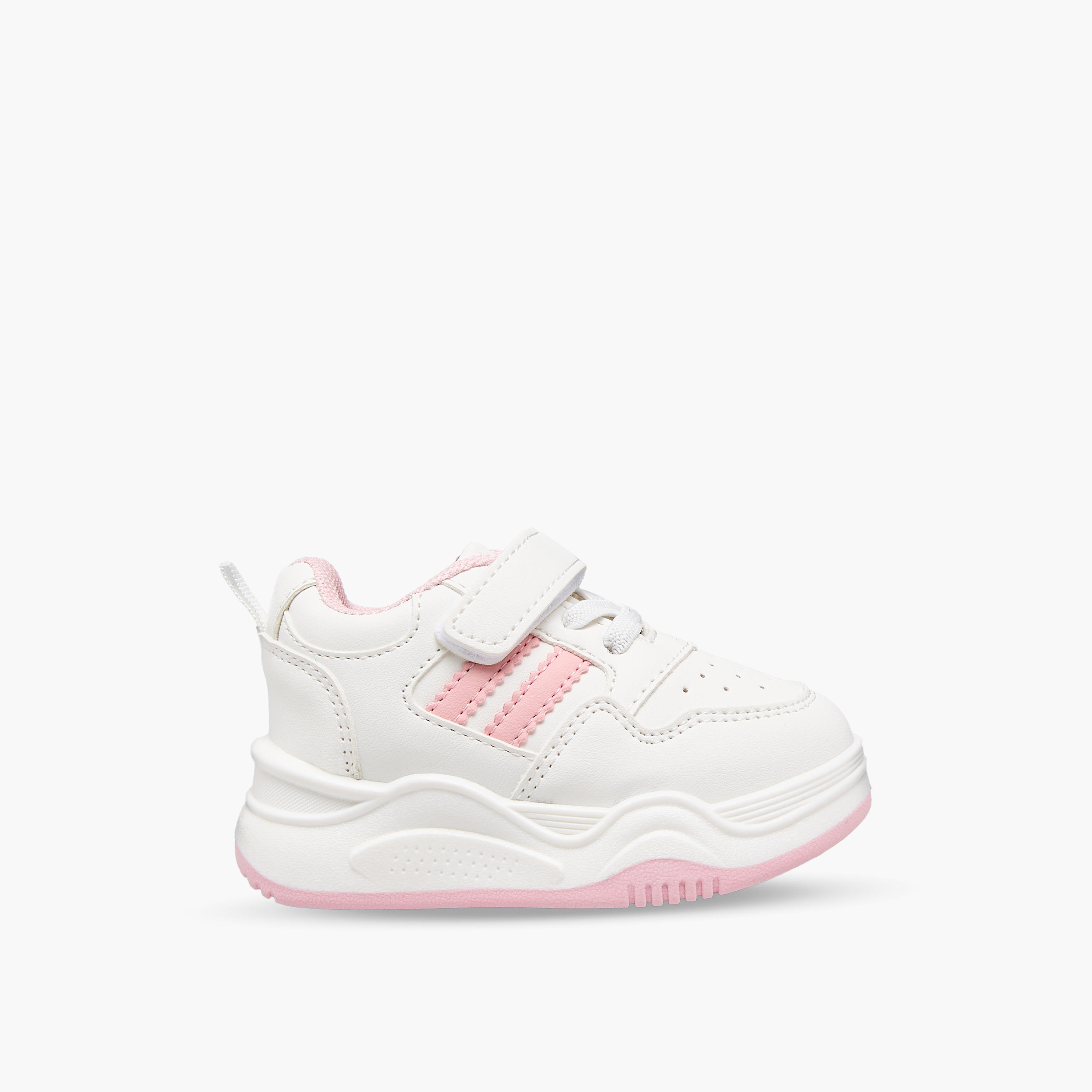 حذاء سنيكرز طول الكاحل بشريط إغلاق لاصق للبنات من فلورا بيلا-girls-shoes-sneakers-image-3