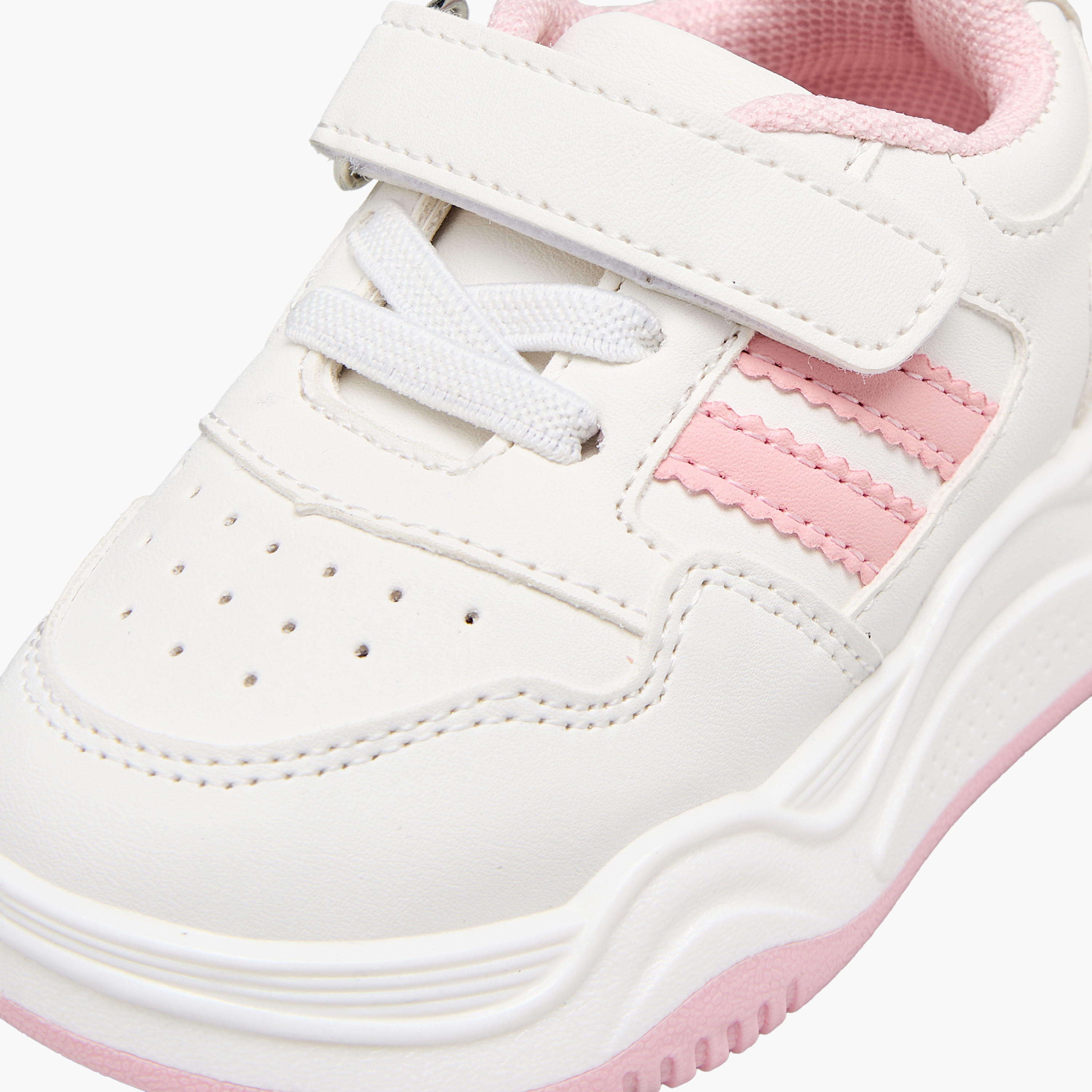 حذاء سنيكرز طول الكاحل بشريط إغلاق لاصق للبنات من فلورا بيلا-girls-shoes-sneakers-image-7