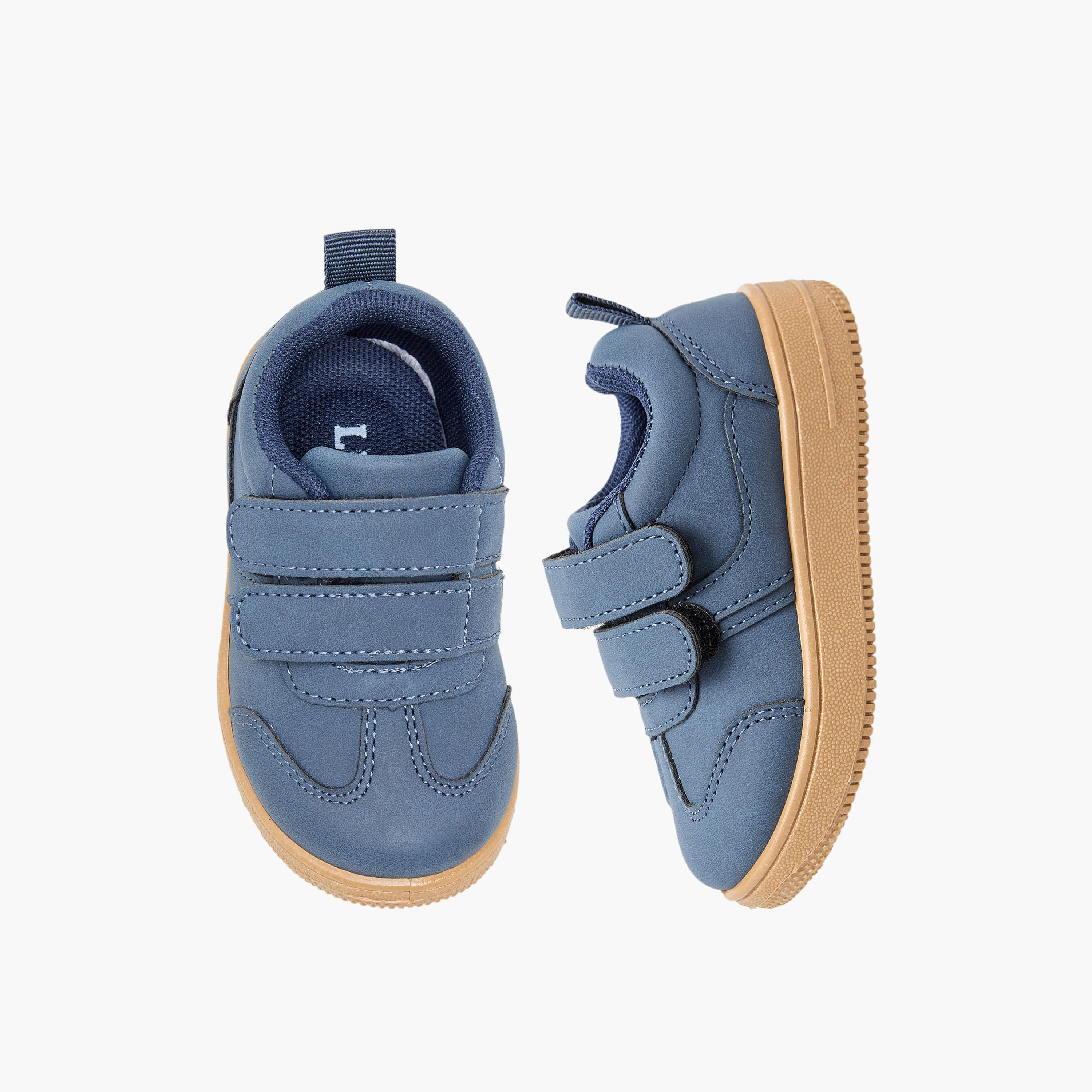 حذاء سنيكرز طول الكاحل بشريط إغلاق لاصق للأولاد من إل بي إل من شو إكسبرس-boys-shoes-sneakers-image-1