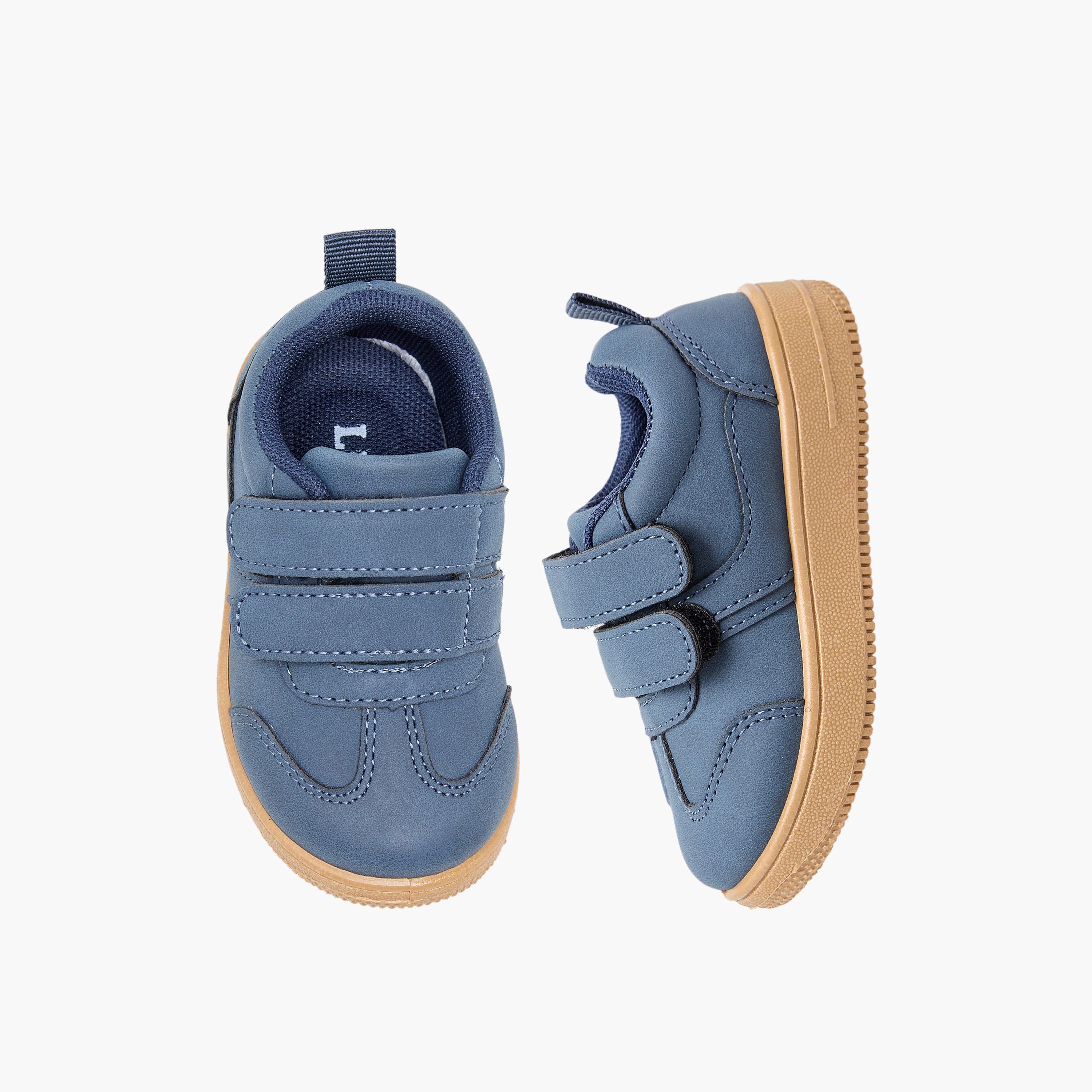 حذاء سنيكرز طول الكاحل بشريط إغلاق لاصق للأولاد من إل بي إل من شو إكسبرس-boys-shoes-sneakers-image-1