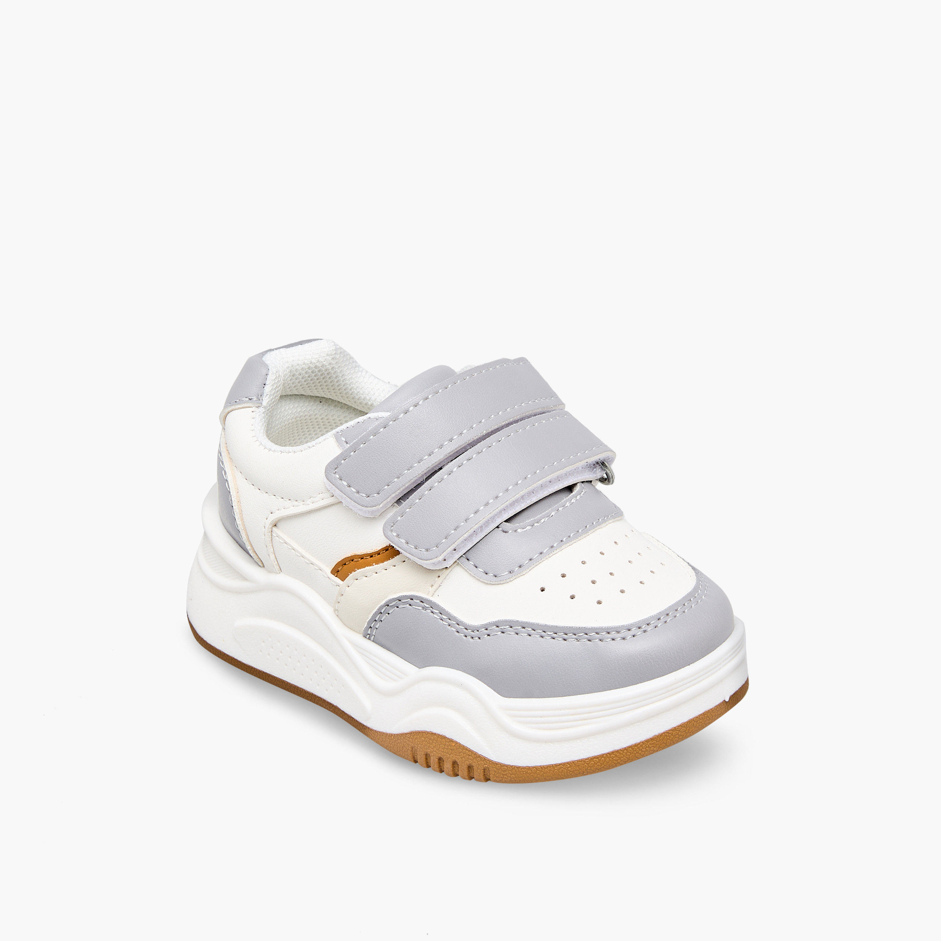 حذاء سنيكرز طول الكاحل بشريط إغلاق لاصق للأولاد من إل بي إل من شو إكسبرس-boys-shoes-sneakers-image-2