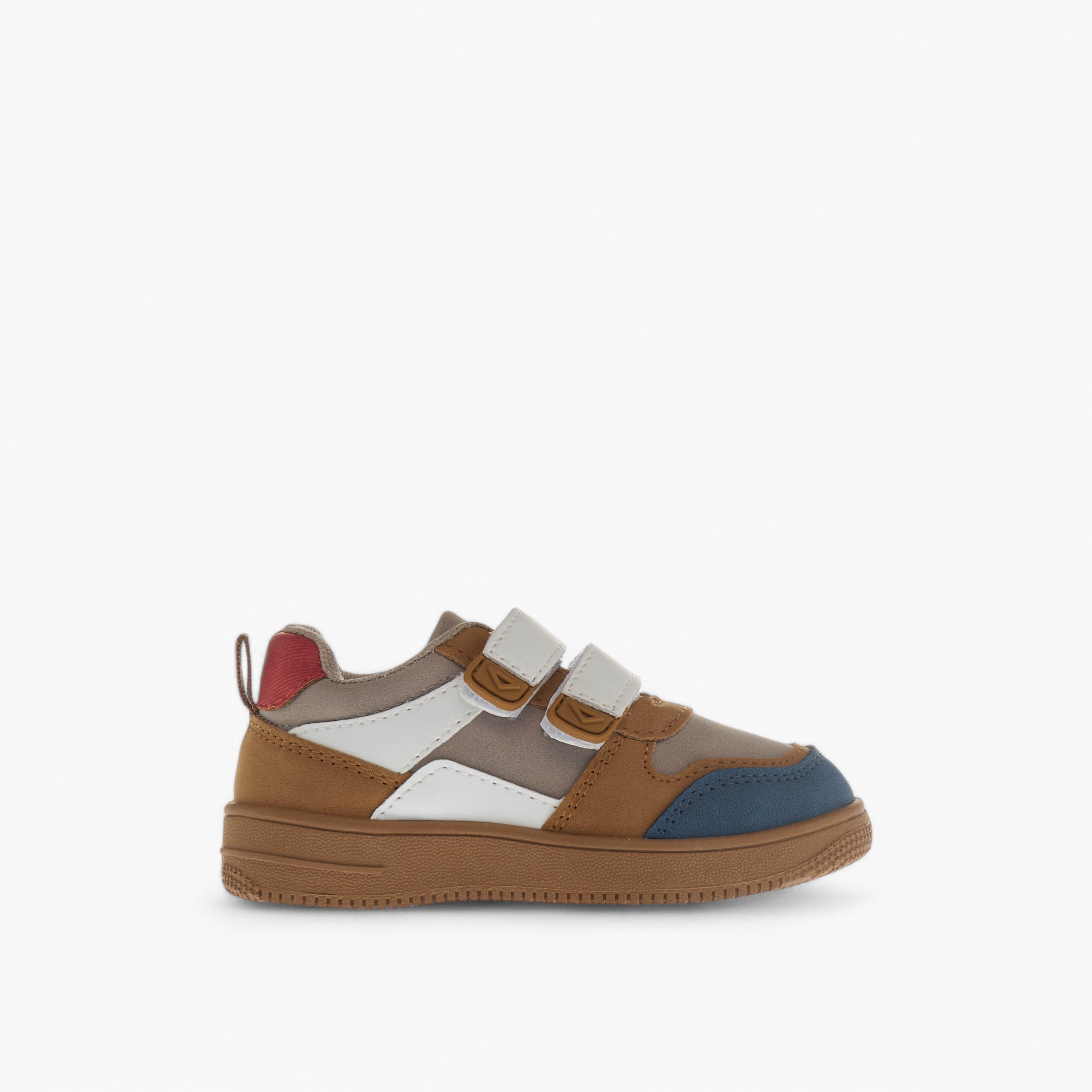 LBL by Shoexpress Panelled Sneakers with Hook and Loop Closure-boys-shoes-sneakers-image-3
