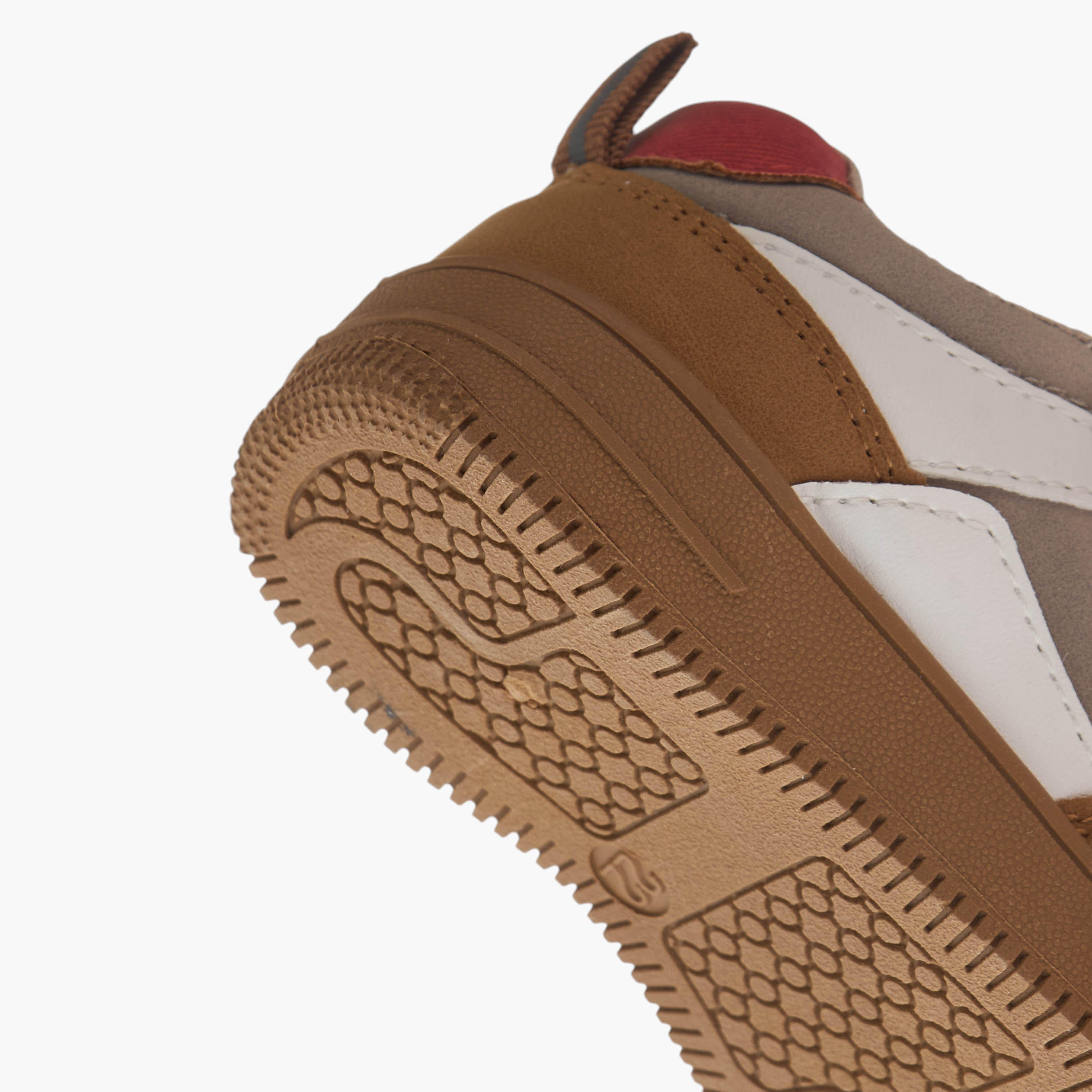 LBL by Shoexpress Panelled Sneakers with Hook and Loop Closure-boys-shoes-sneakers-image-5