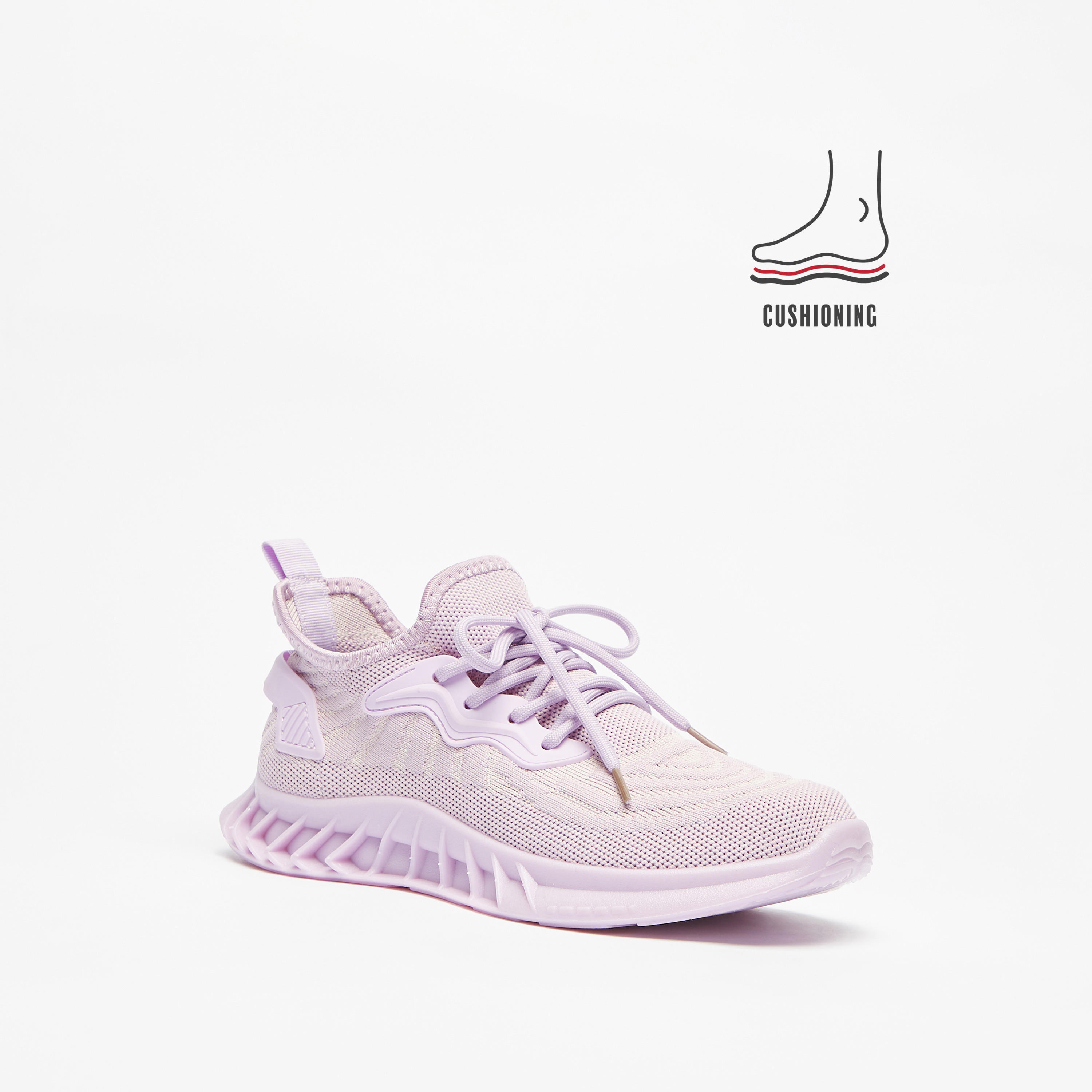 حذاء رياضي للنساء بارز الملمس برباط وبطانة من أوكلان-women-shoes-sneakers-image-1