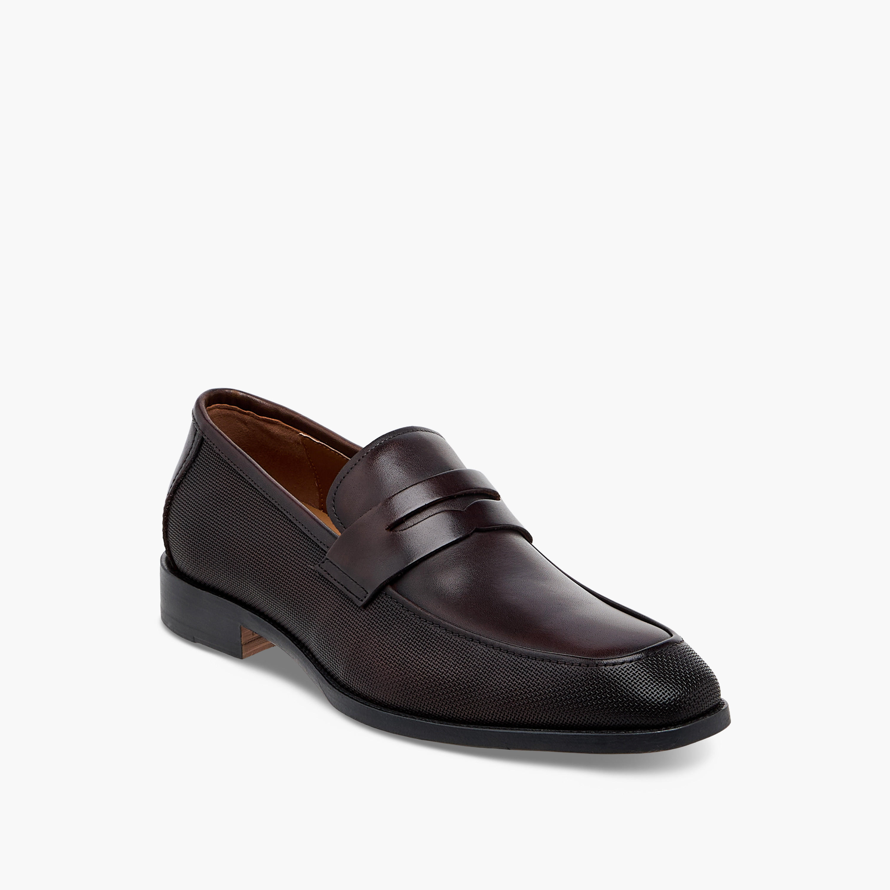 Duchini Men Genuine Leather Slip-On Loafers-men-shoes-loafersandmoccasins-image-2