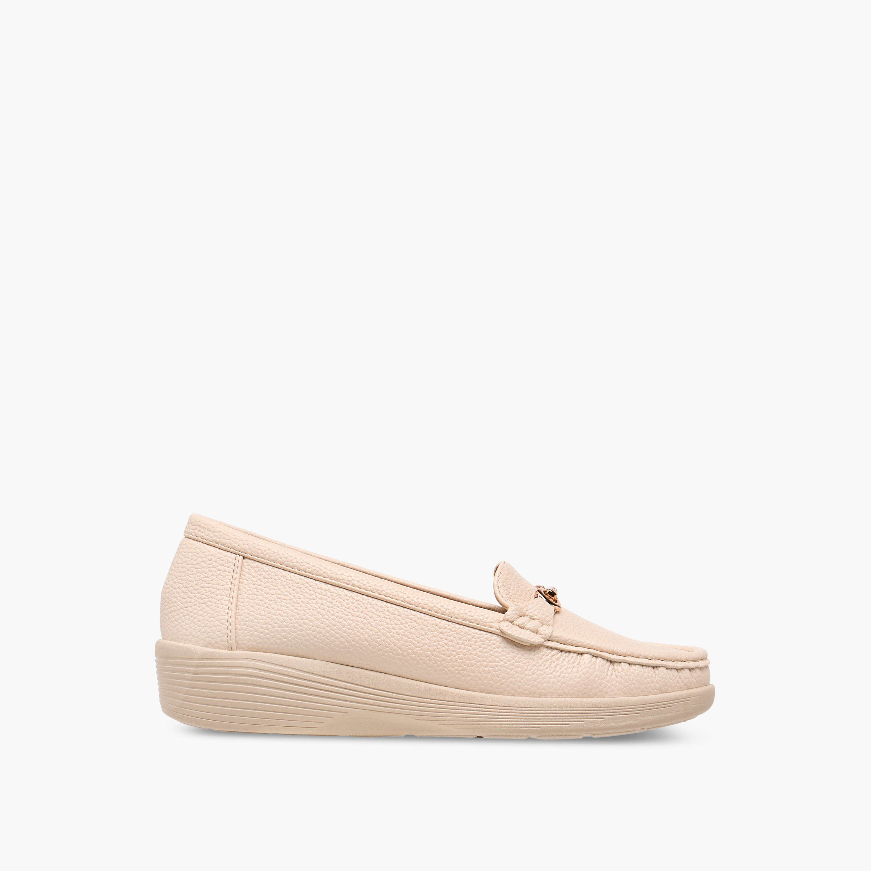 Flora Bella Metal Accent Loafers with Wedge Heels-women-shoes-loafersandmoccasins-image-3