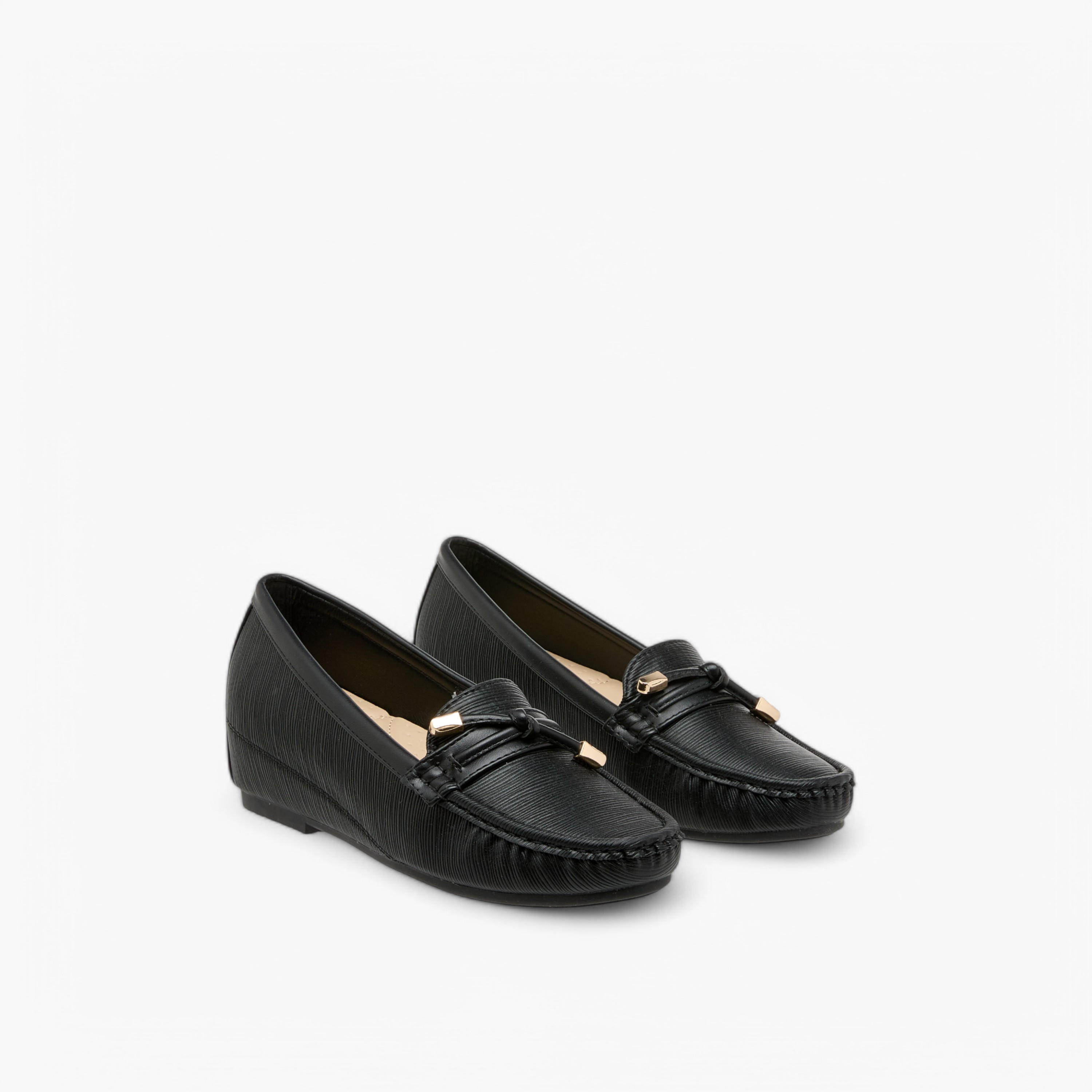 Flora Bella Textured Slip-On Loafers-women-shoes-loafersandmoccasins-image-1