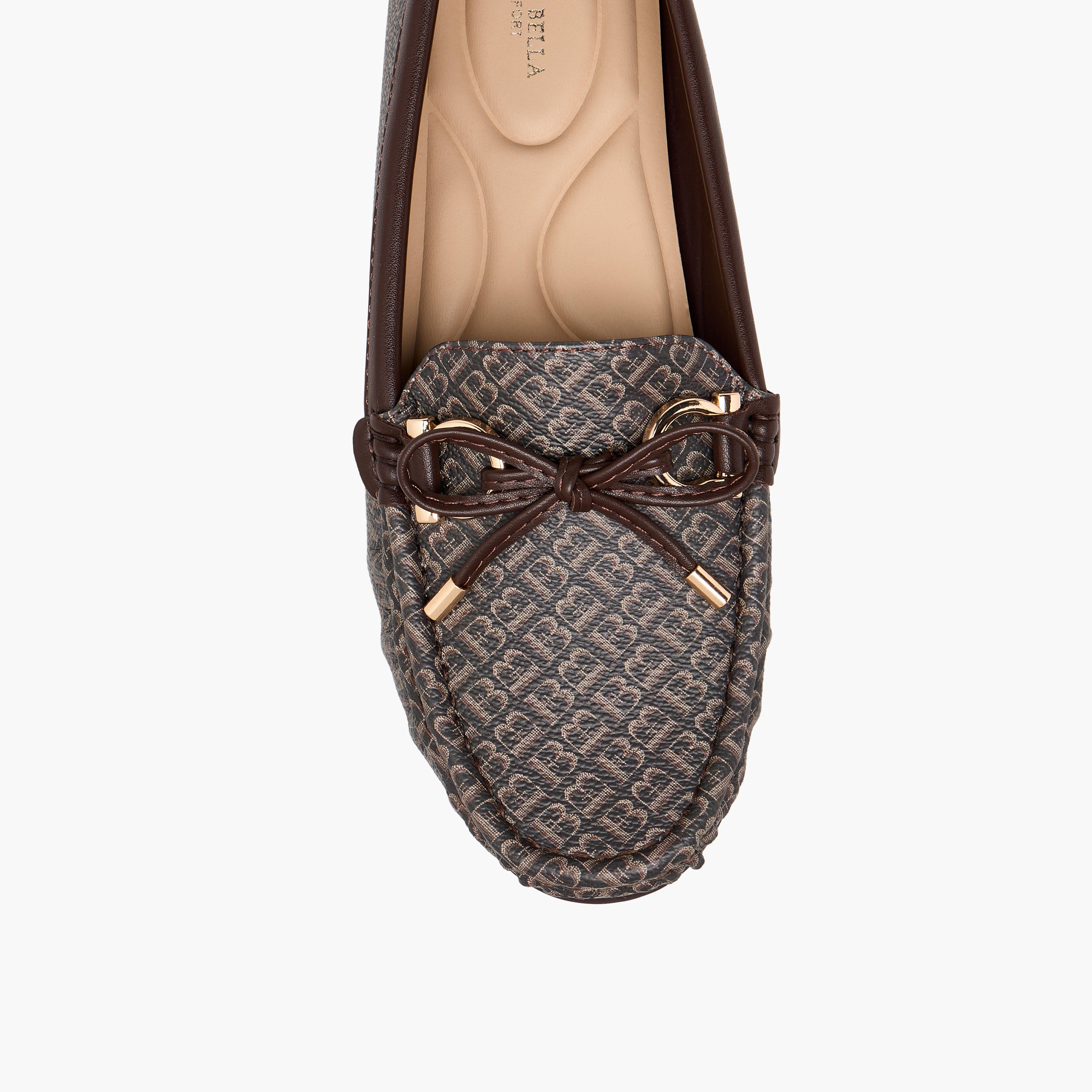Flora Bella Monogram Print Loafers with Bow Accent-women-shoes-loafersandmoccasins-image-4