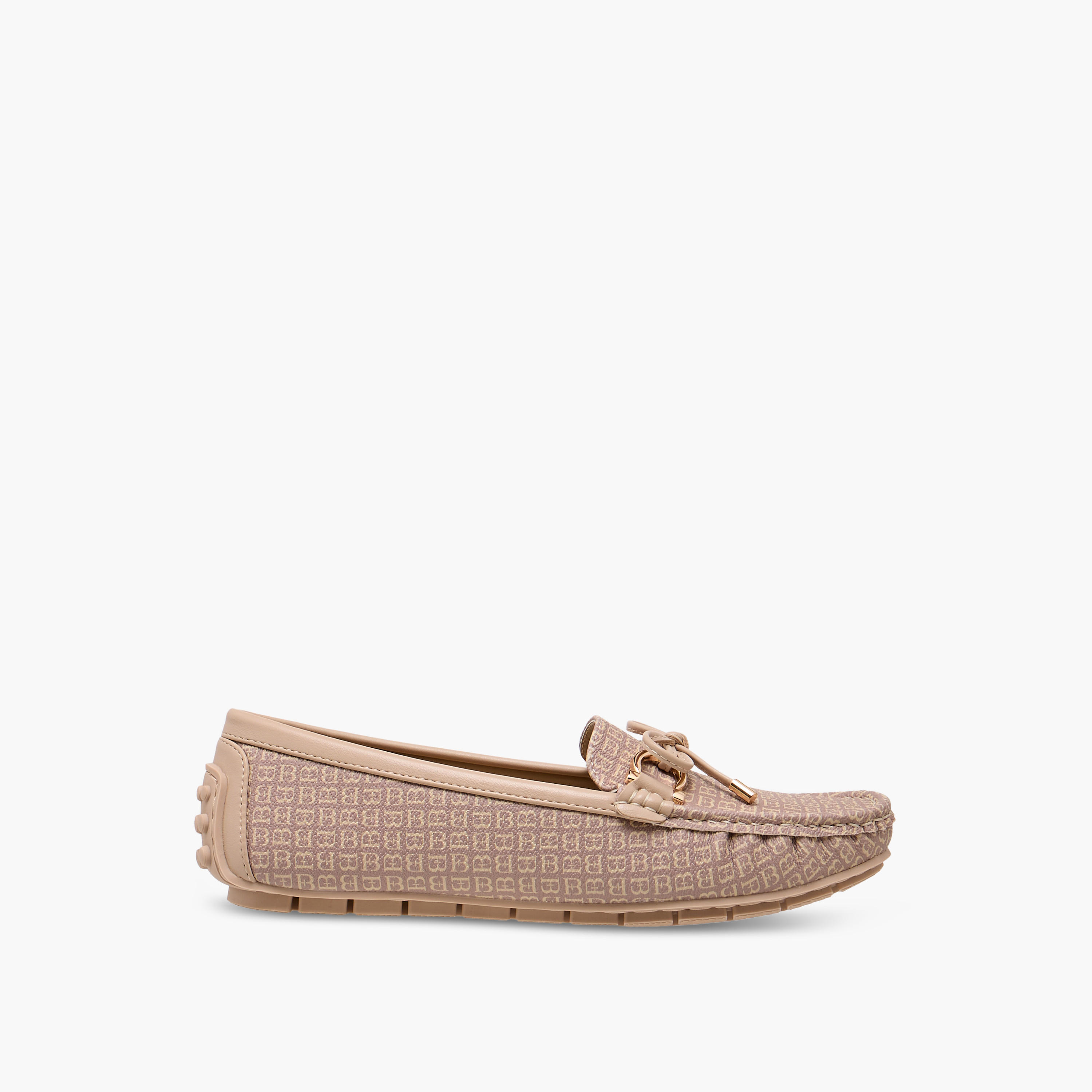 Flora Bella Monogram Print Loafers with Bow Accent-women-shoes-loafersandmoccasins-image-3