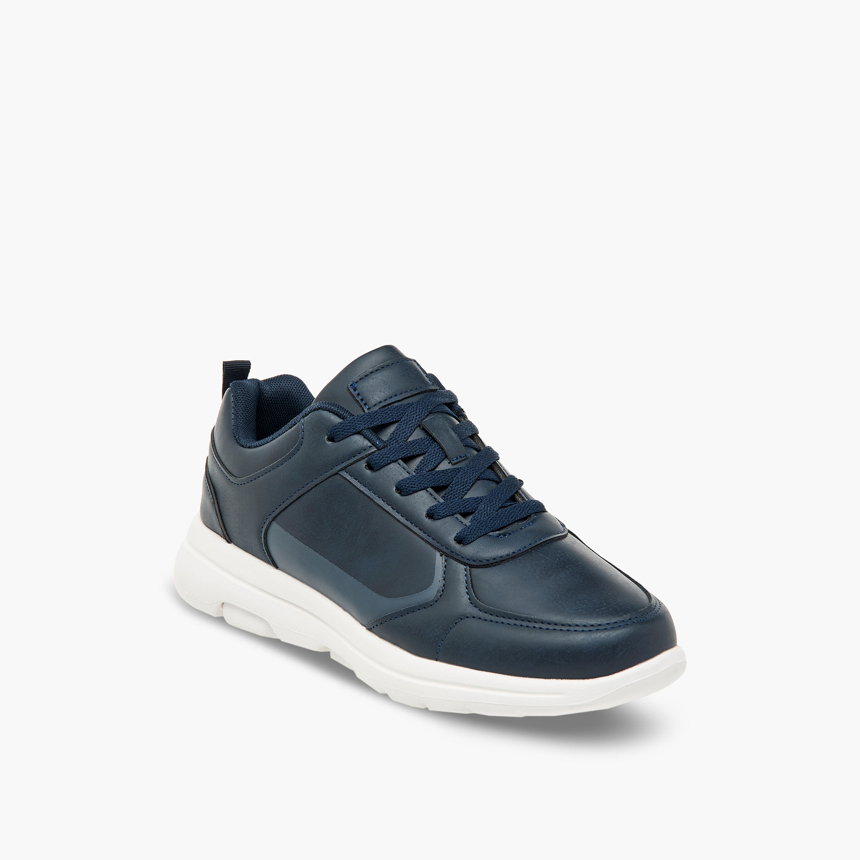 LBL by Shoexpress Panelled Sneakers with Lace-Up Closure-men-shoes-sneakers-image-2