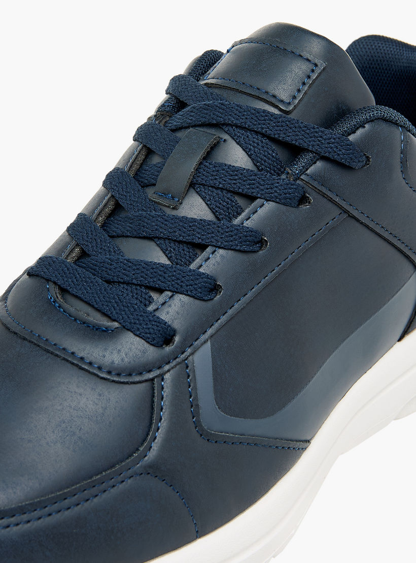 LBL by Shoexpress Panelled Sneakers with Lace-Up Closure-men-shoes-sneakers-image-4