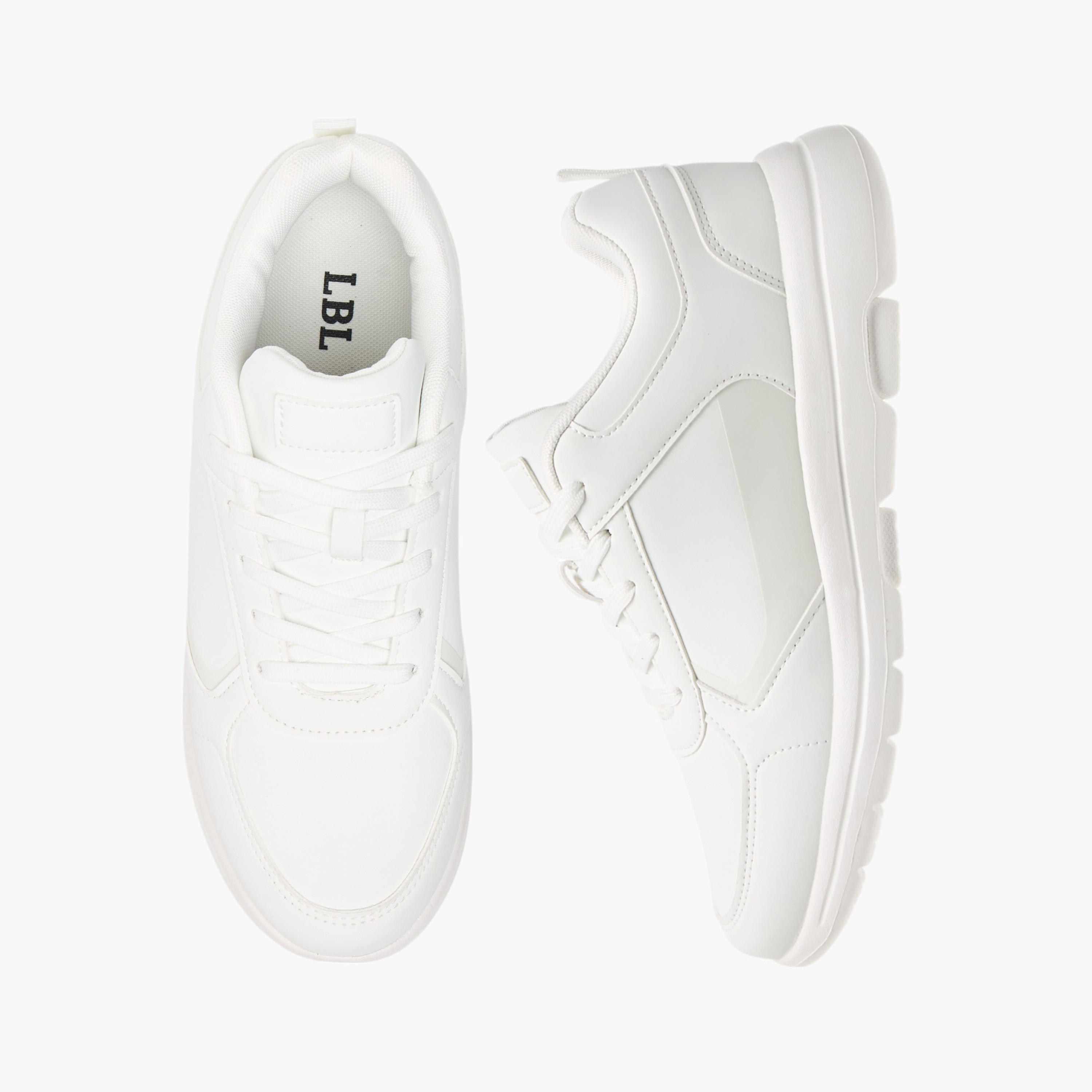 LBL by Shoexpress Panelled Sneakers with Lace-Up Closure-men-shoes-sneakers-image-1