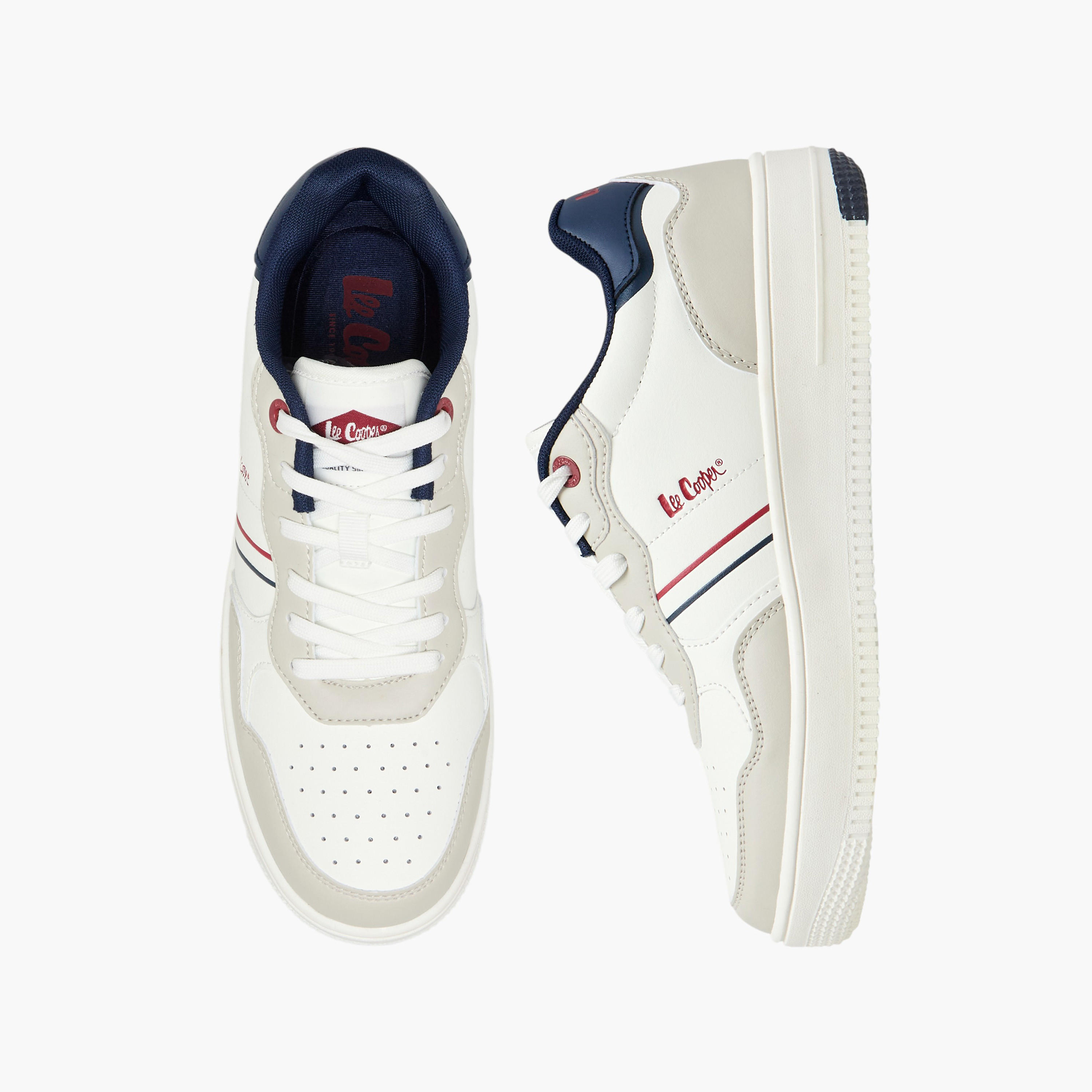 Lee Cooper Women Panelled Lace-Up Ankle Sneakers-women-shoes-sneakers-image-1