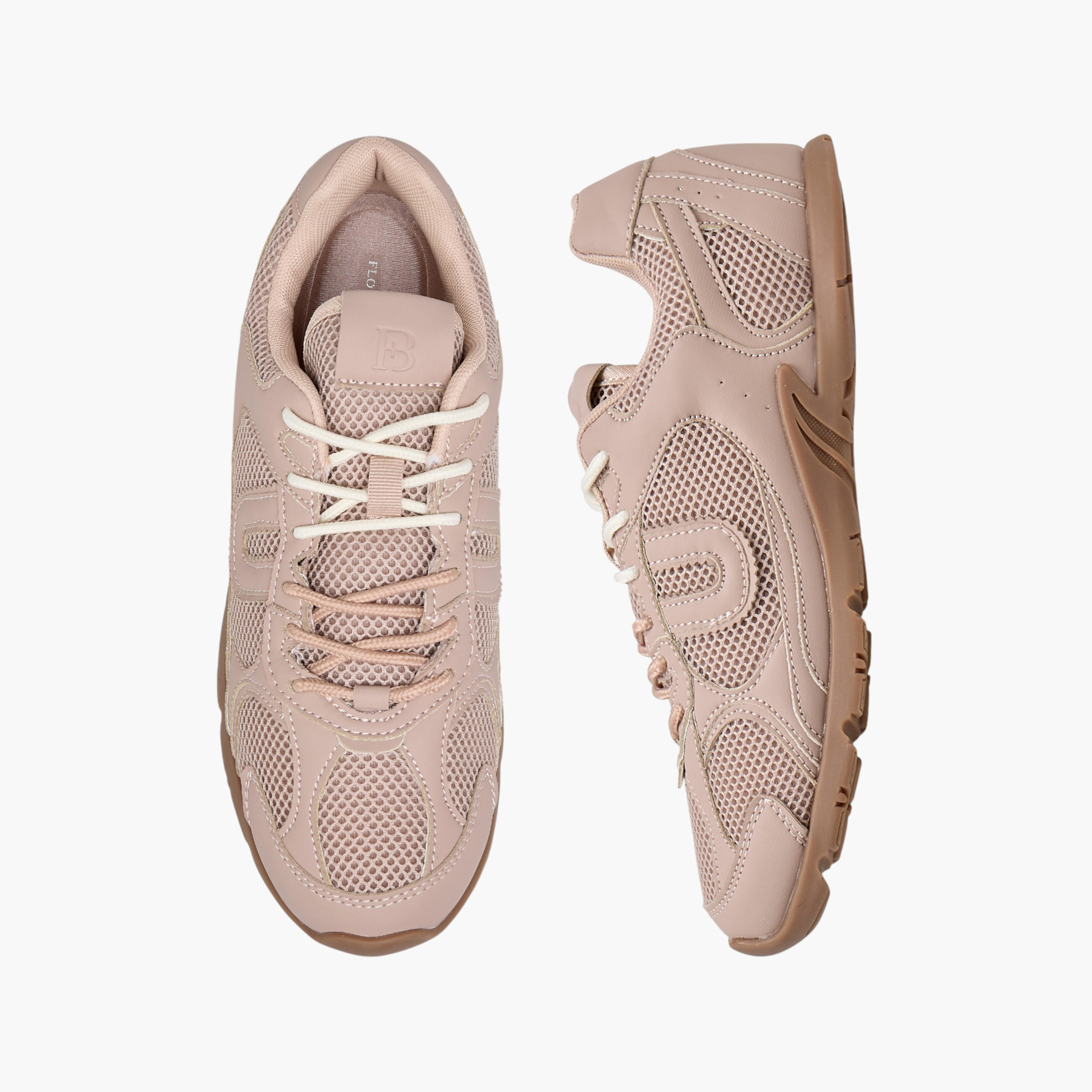 Flora Bella Women Panelled Lace-Up Sneakers-women-shoes-sneakers-image-1