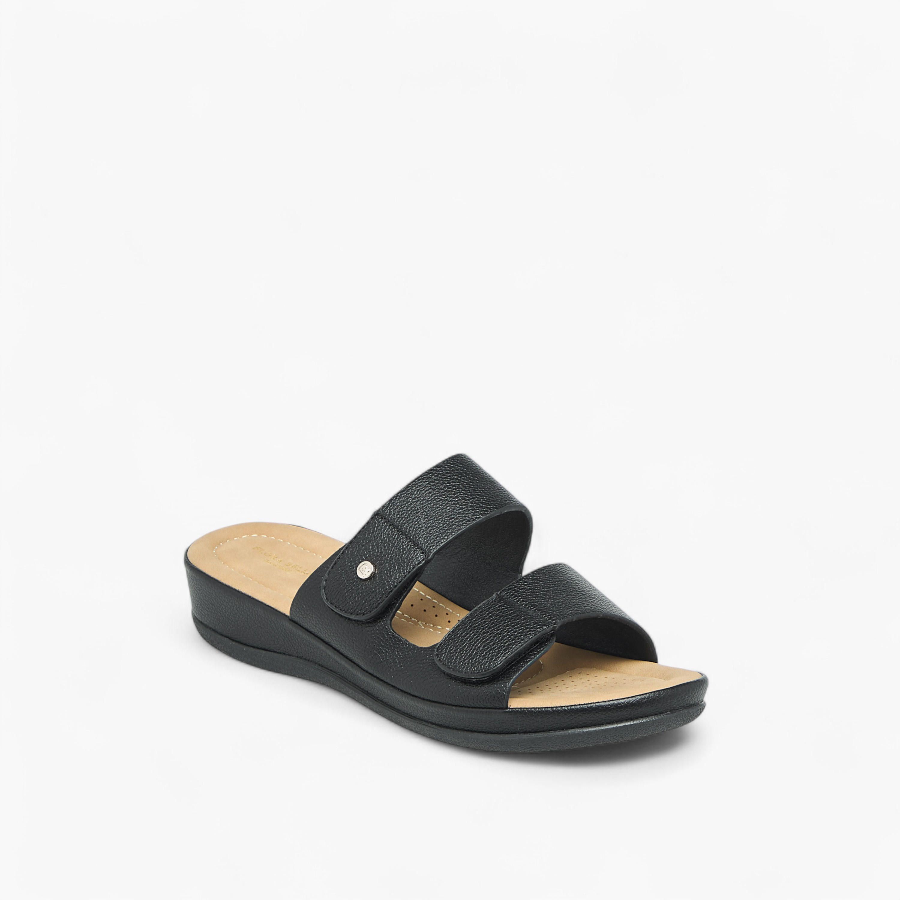 Flora Bella Textured Slip-On Comfort Sandals-women-shoes-flats-sandals-image-2