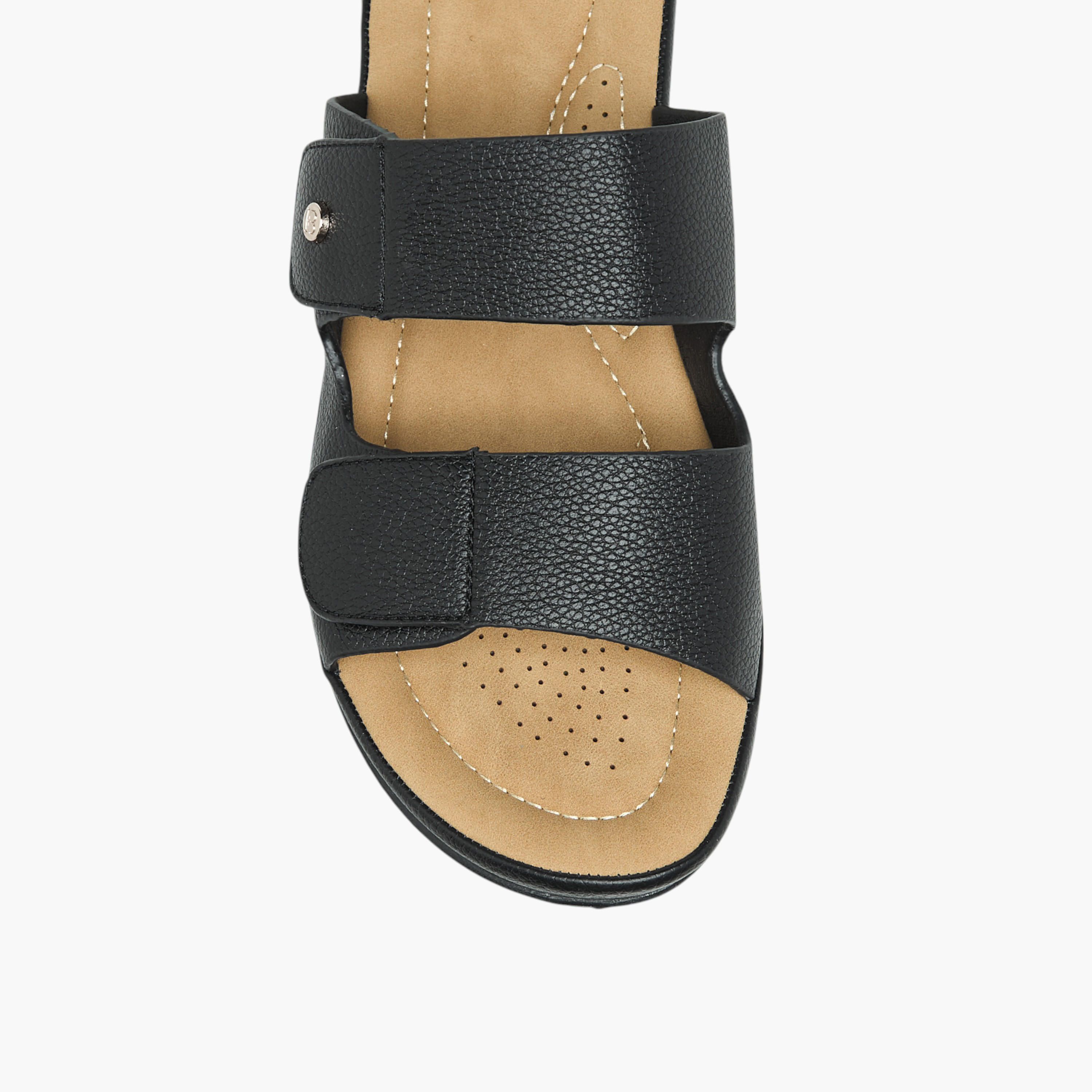 Flora Bella Textured Slip-On Comfort Sandals-women-shoes-flats-sandals-image-4