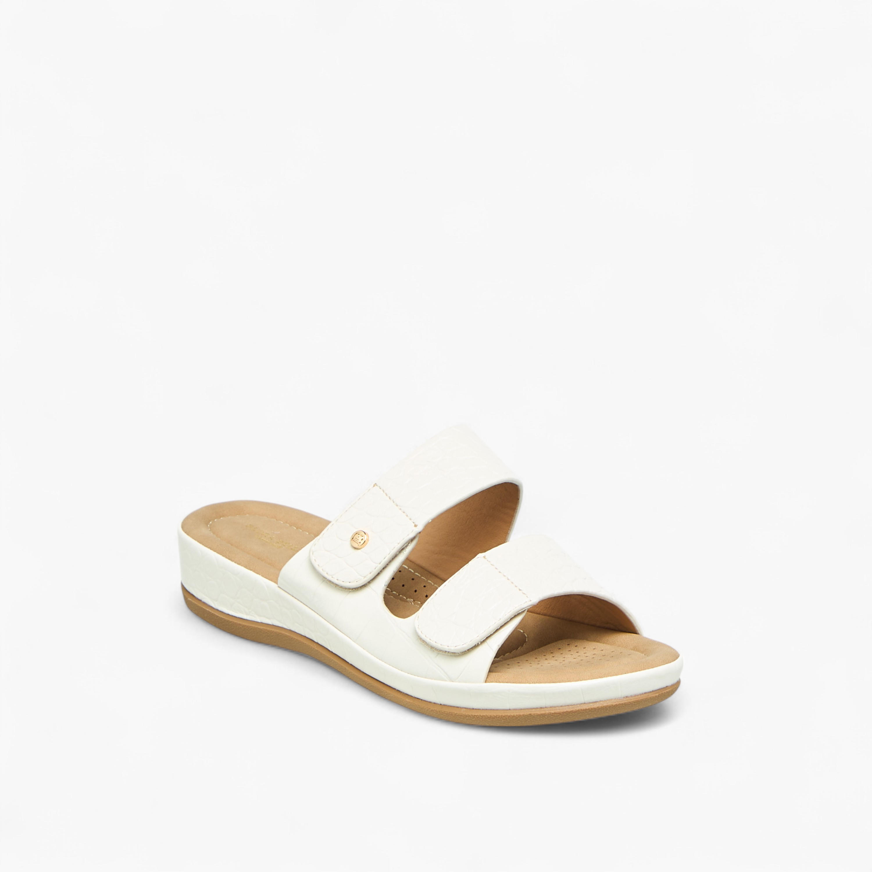 Flora Bella Textured Slip-On Comfort Sandals-women-shoes-flats-sandals-image-2