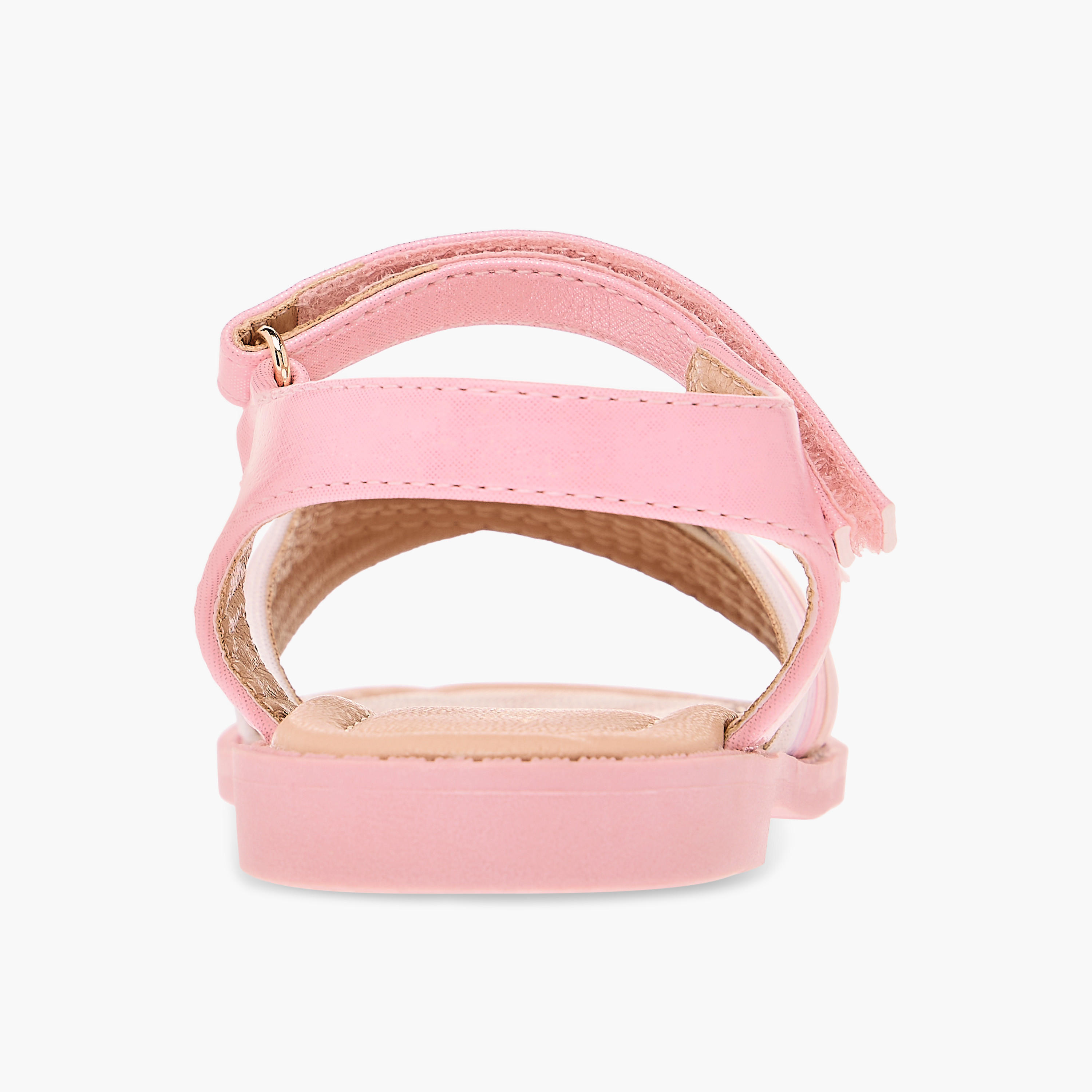 صندل بقوالب ملونّة وأحزمة متقاطعة وشريط إغلاق لاصق من جونيورز-girls-shoes-sandals-image-8