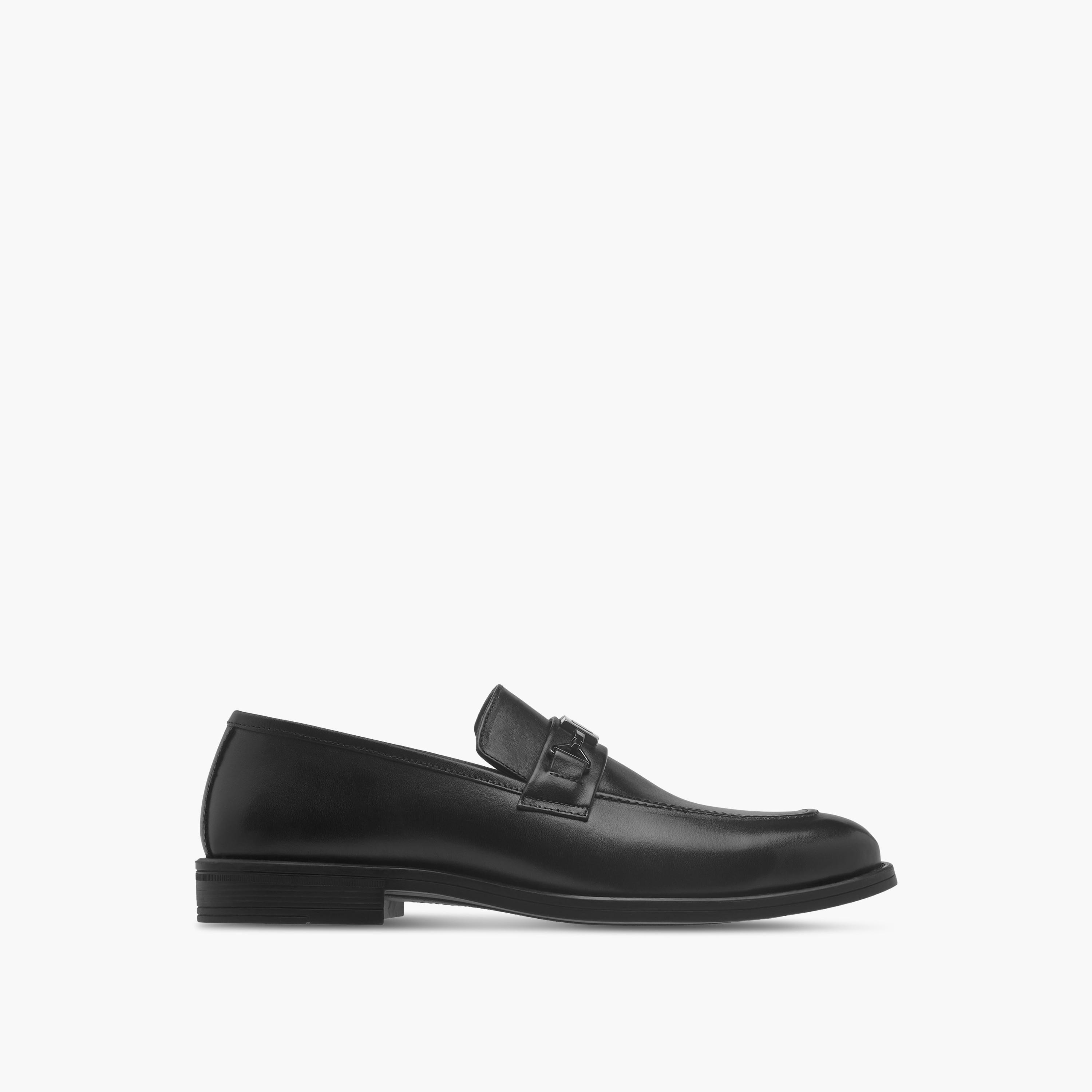 Duchini Men's Leather Buckle Detail Slip-On Shoes-men-shoes-formalshoes-image-3
