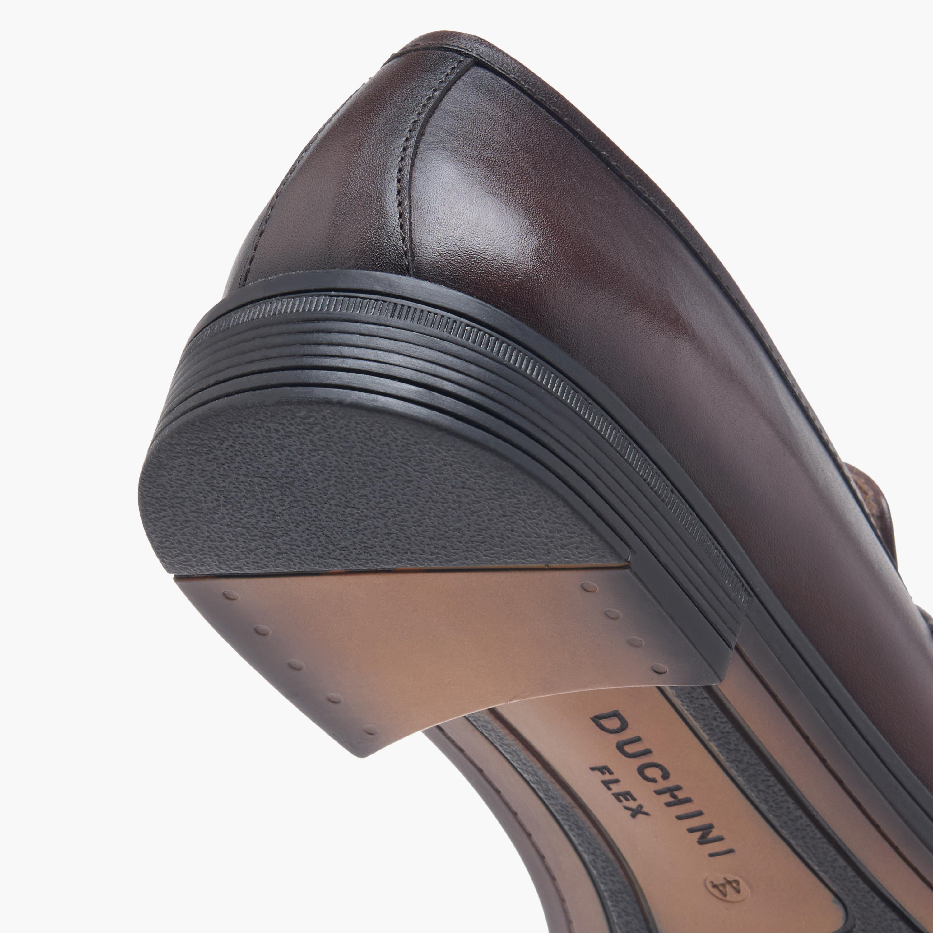 Duchini Men's Leather Buckle Detail Slip-On Shoes-men-shoes-formalshoes-image-5