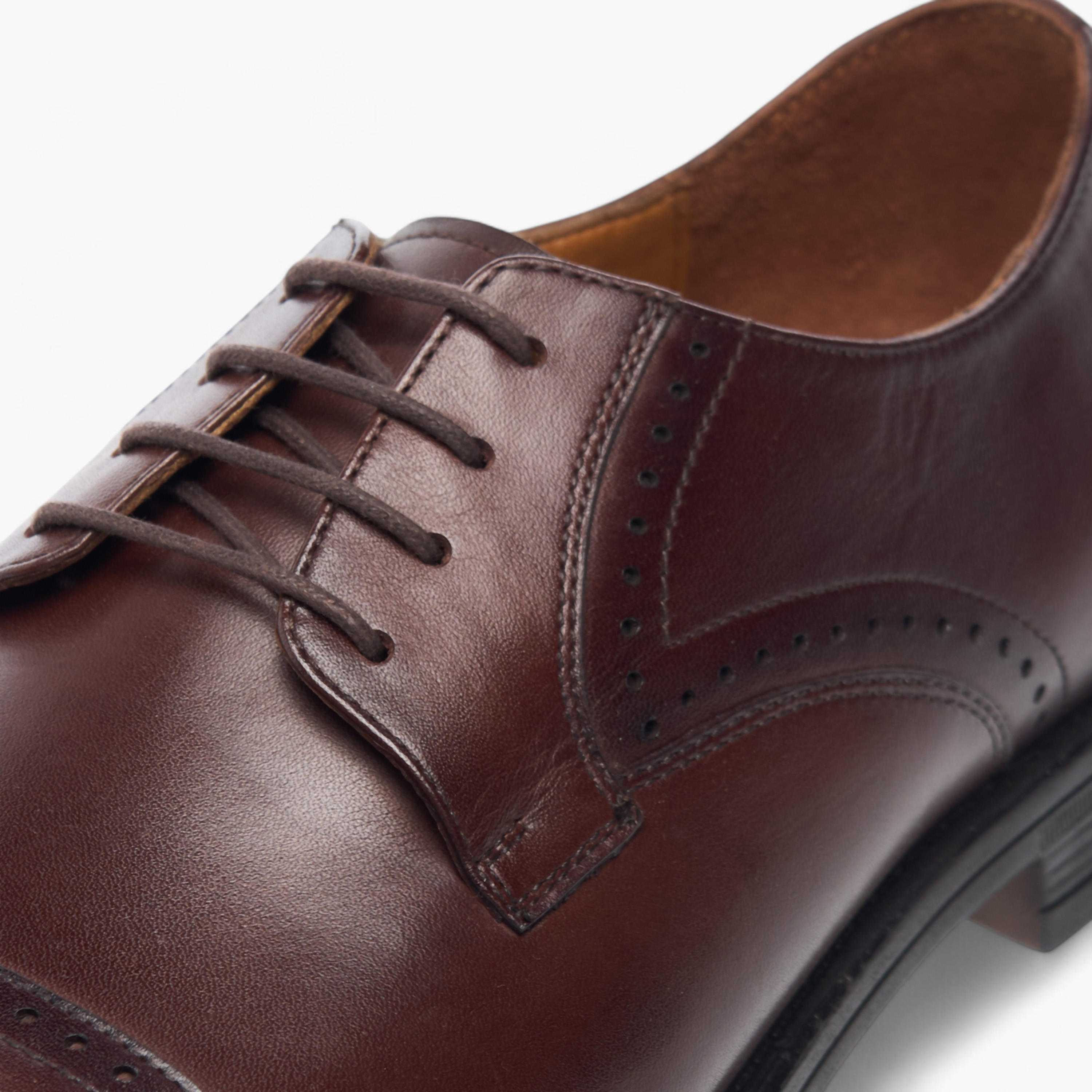 Duchini Men Genuine Leather Lace-Up Derby Shoes-men-shoes-formalshoes-image-4