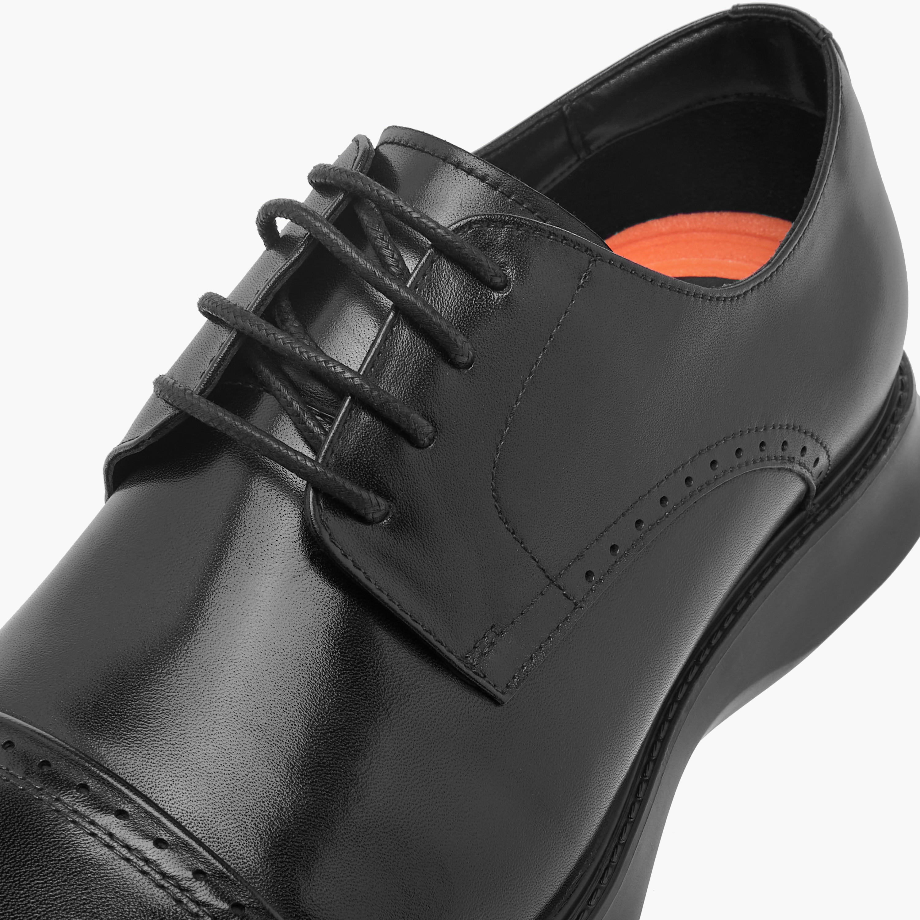 حذاء ديربي جلد مثقّب برباط من لو كونفورت-men-shoes-formalshoes-image-4
