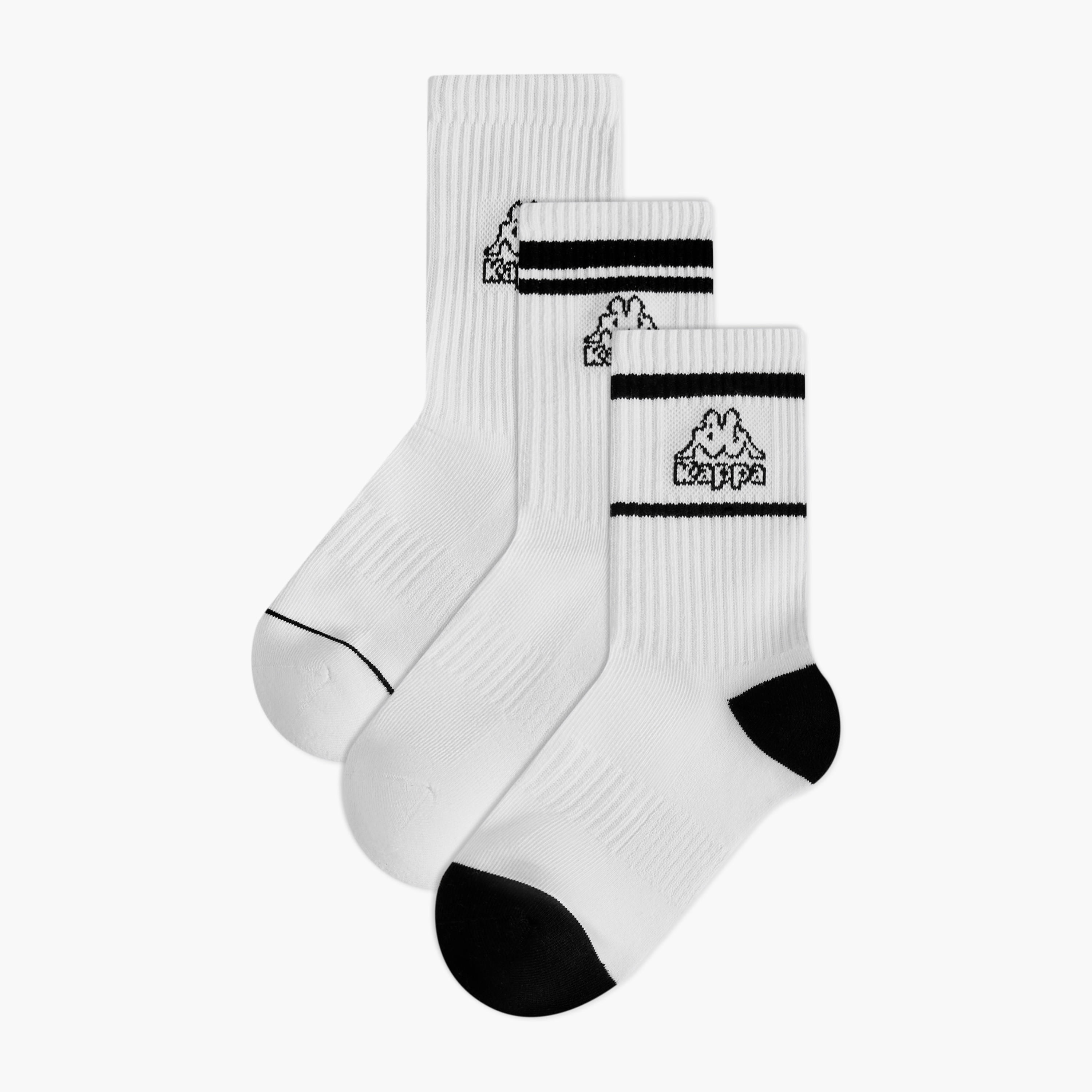 Kappa Pack of 3 Crew Length Cotton Sports Socks-women-socksandstockings-image-1