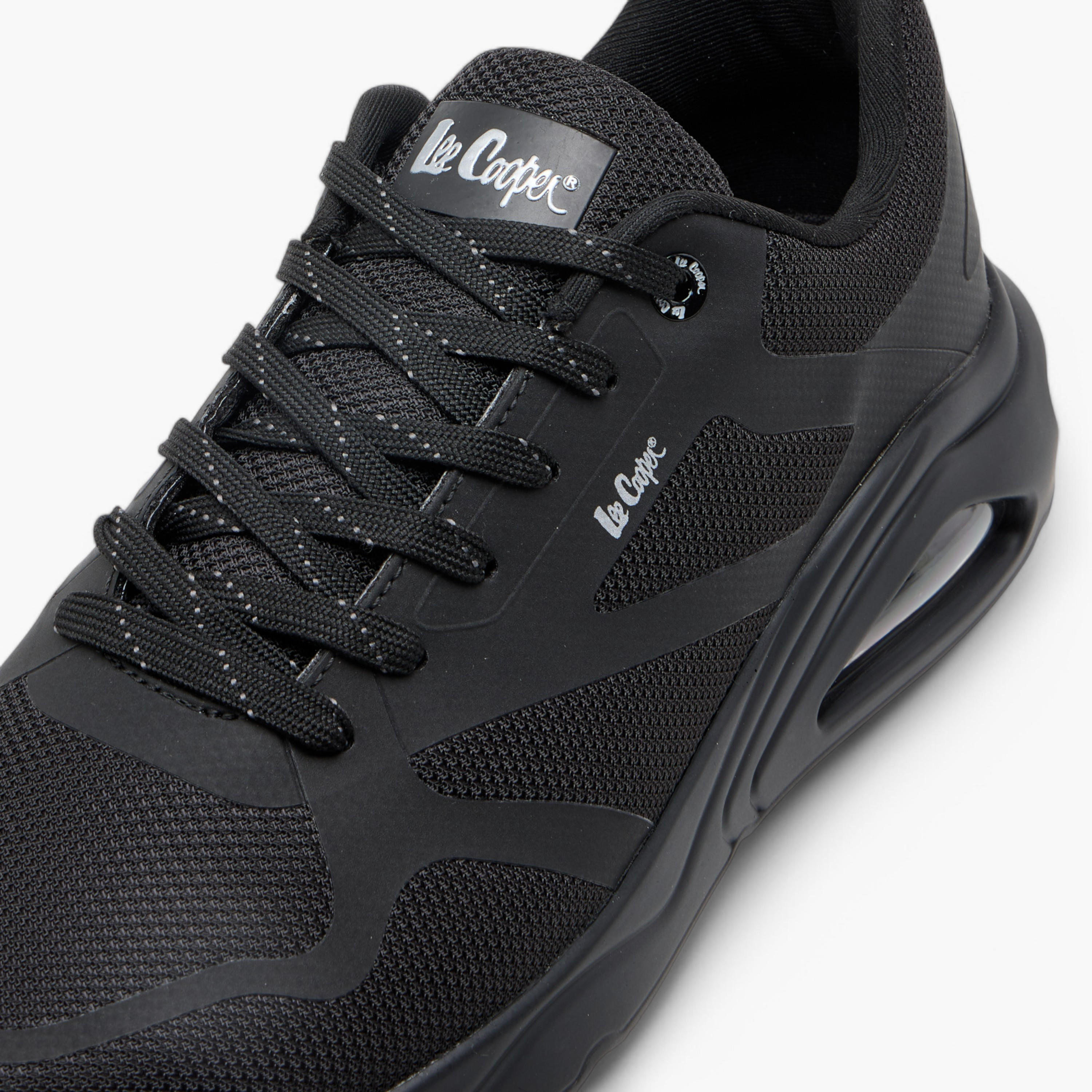 Lee Cooper Men's Panelled Sneakers with Lace-Up Closure-men-shoes-sneakers-image-4