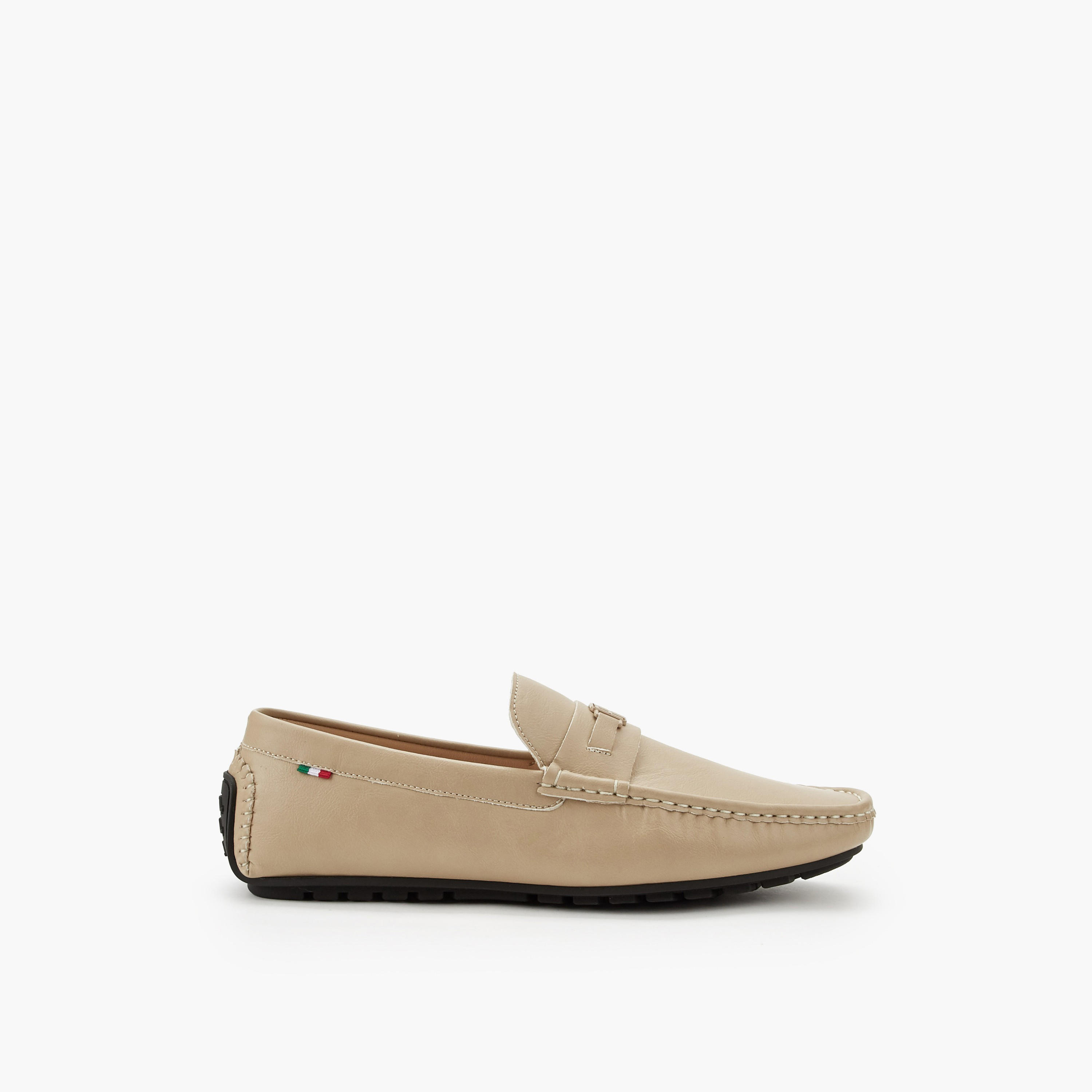 Renzo Ruganni Men Logo Accent Slip-On Moccasins-men-shoes-loafersandmoccasins-image-3
