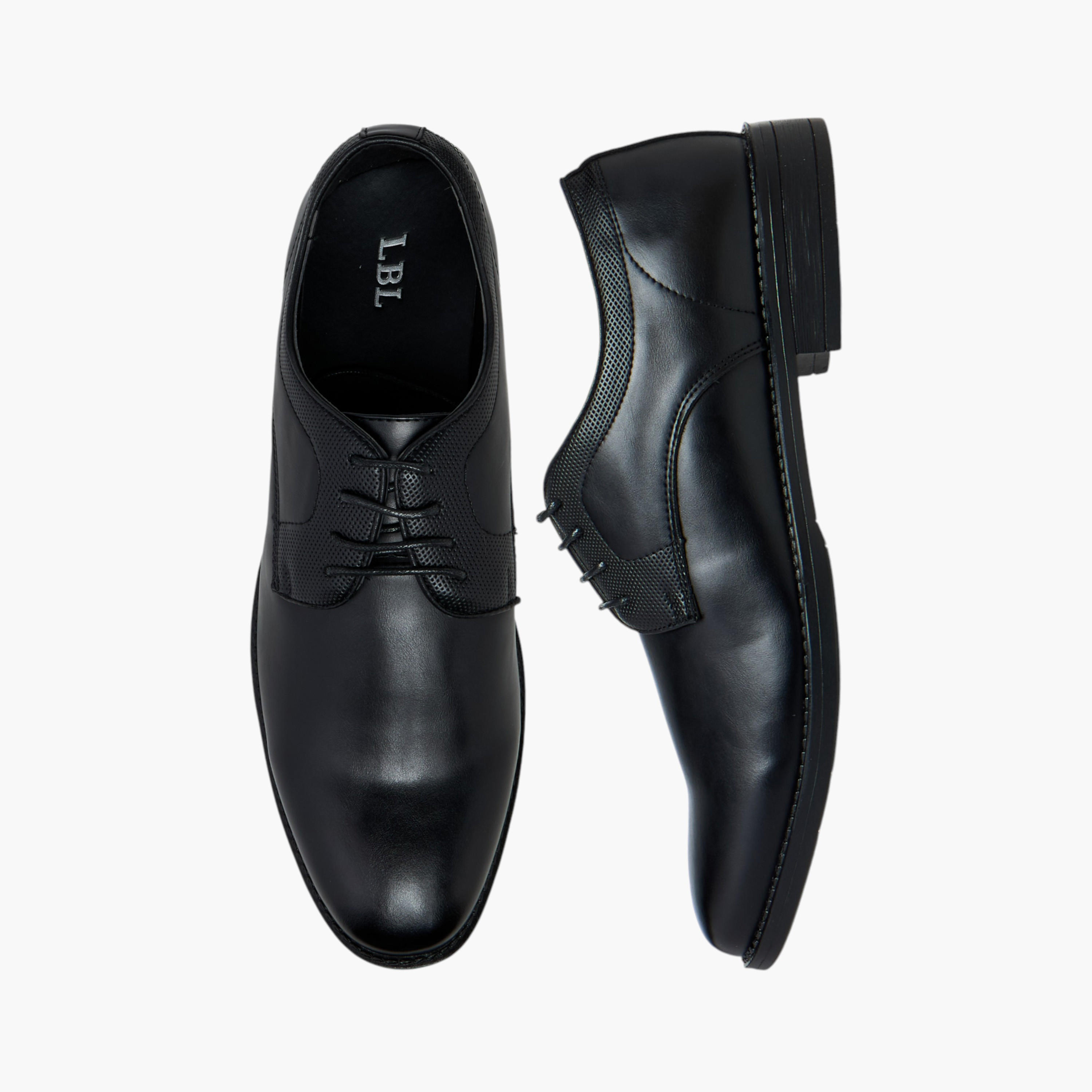 LBL by Shoexpress Solid Lace-Up Derby Shoes-men-shoes-formalshoes-image-1
