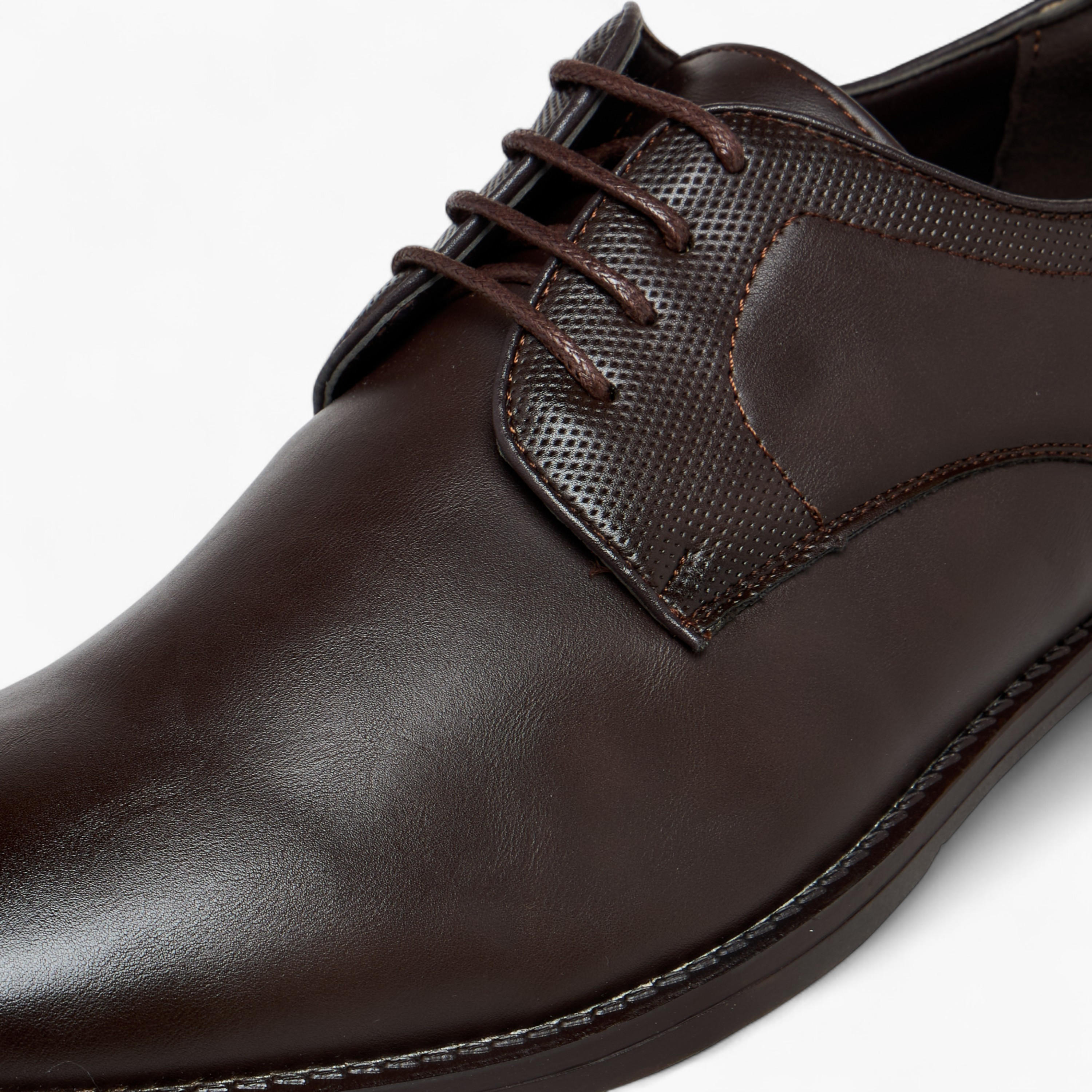 LBL by Shoexpress Solid Lace-Up Derby Shoes-men-shoes-formalshoes-image-4