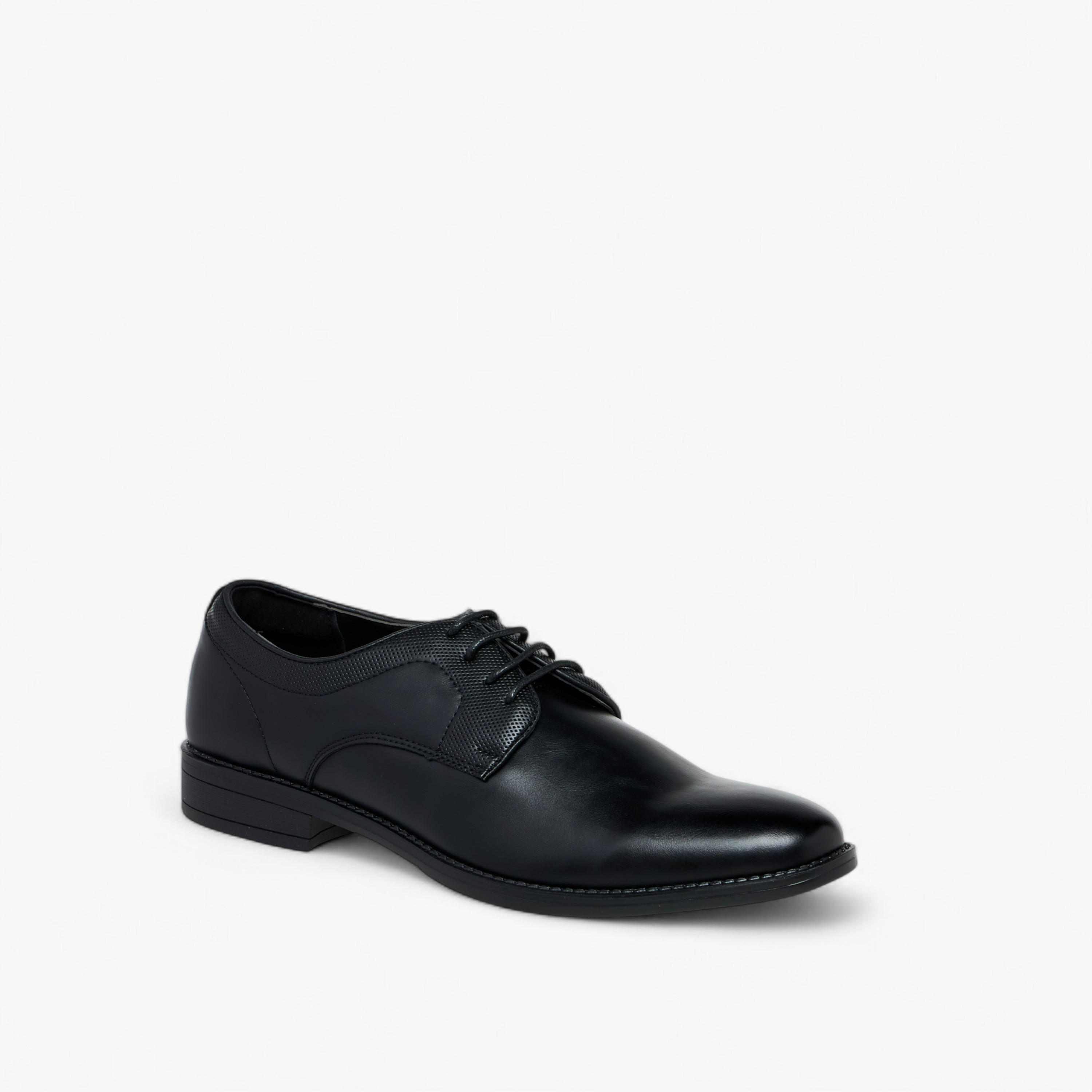 LBL by Shoexpress Perforated Lace-Up Derby Shoes-men-shoes-formalshoes-image-2