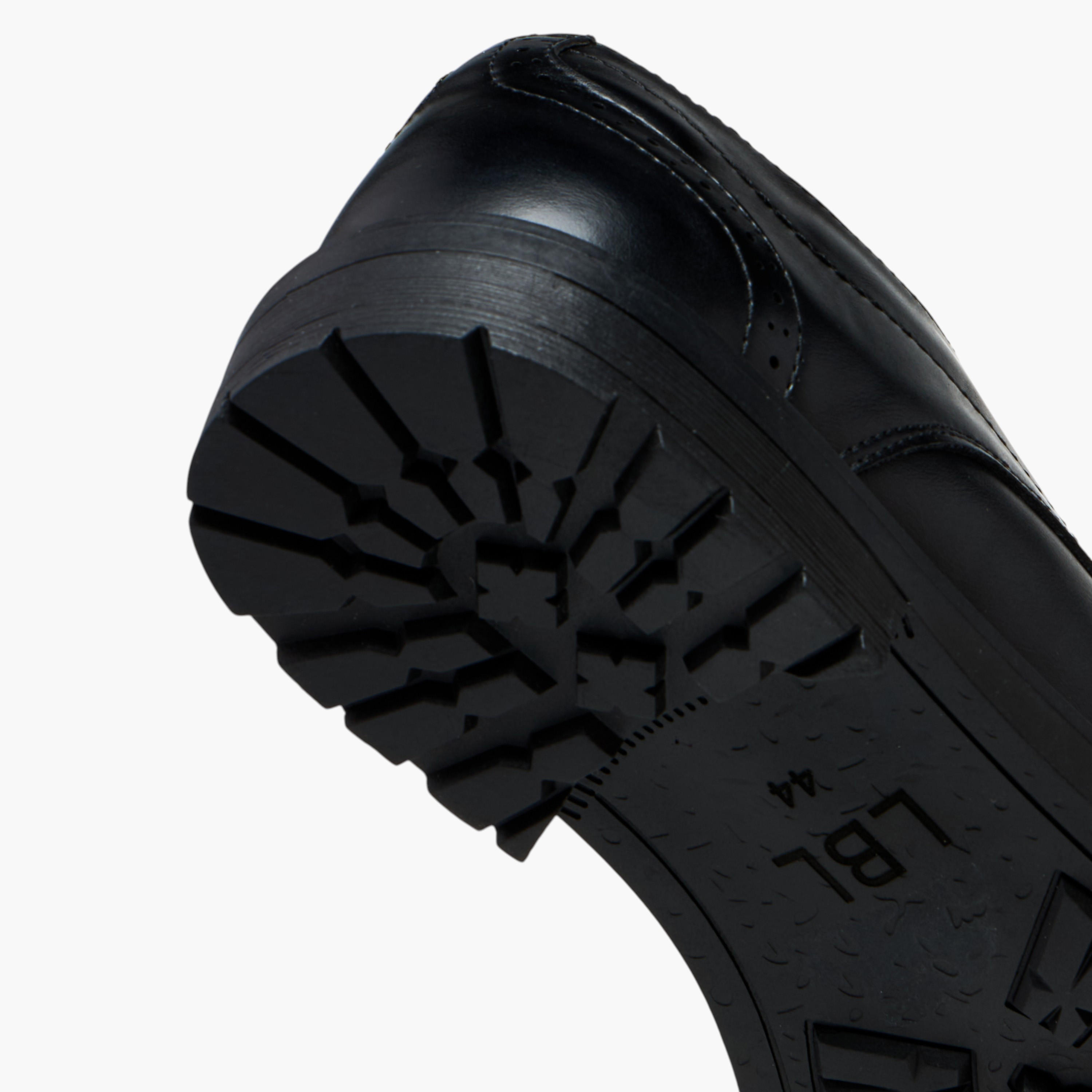 LBL by Shoexpress Perforated Lace-Up Derby Shoes-men-shoes-formalshoes-image-5