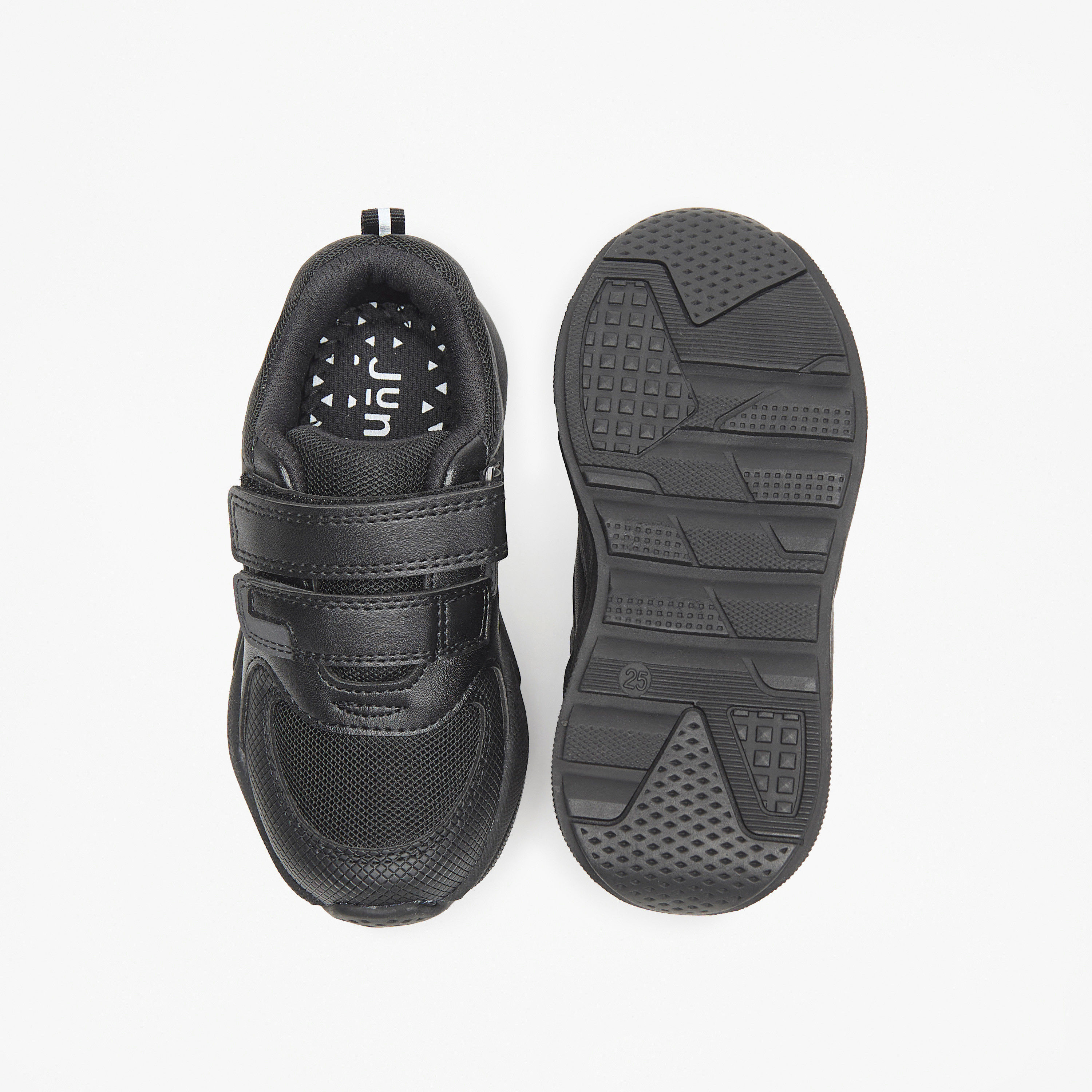 حذاء مدرسي شبك بارز الملمس بشريط إغلاق لاصق للأطفال من جونيورز -boys-shoes-schoolshoes-image-4