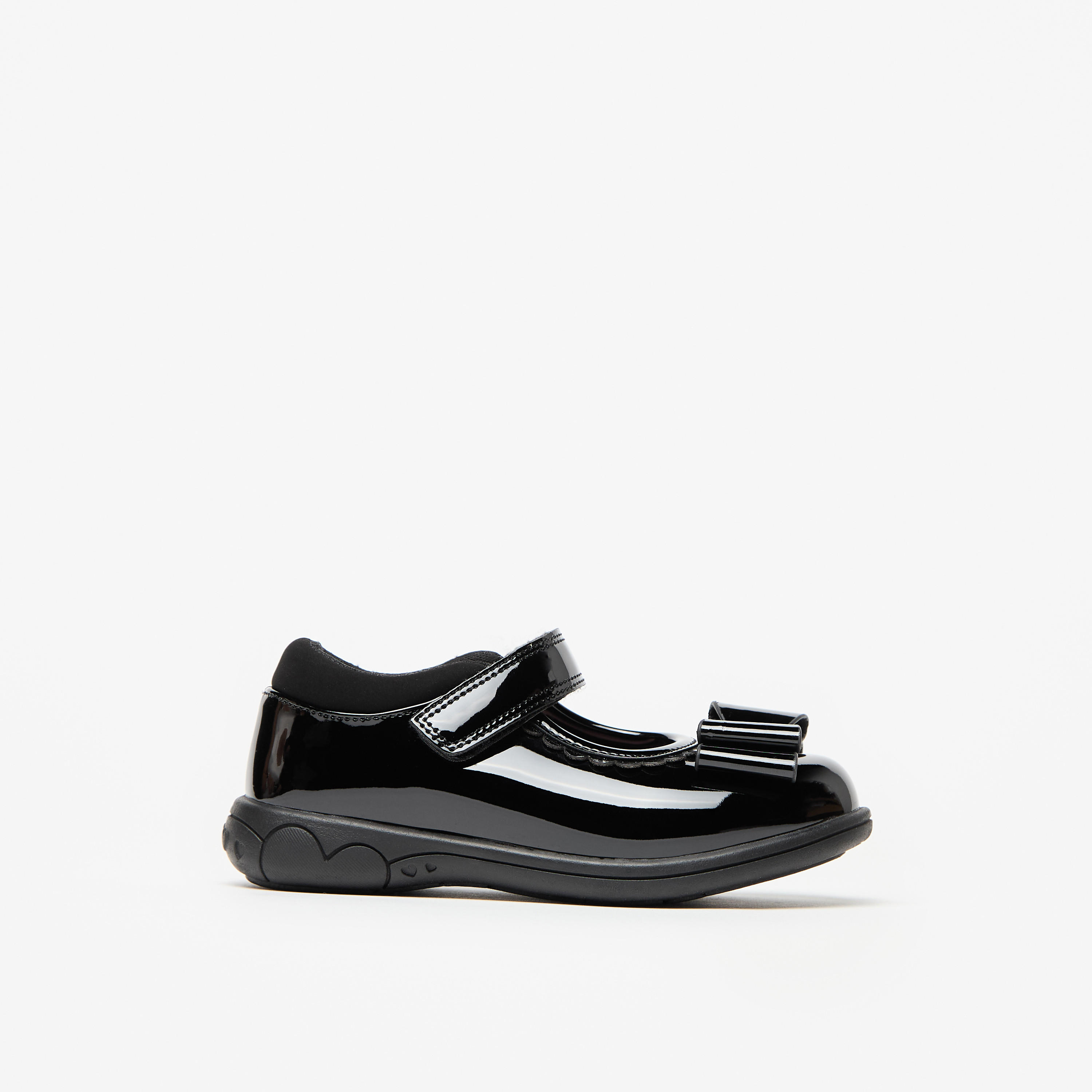Juniors Bow Accent Mary Jane Shoes with Hook and Loop Closure-girls-shoes-schoolshoes-image-3
