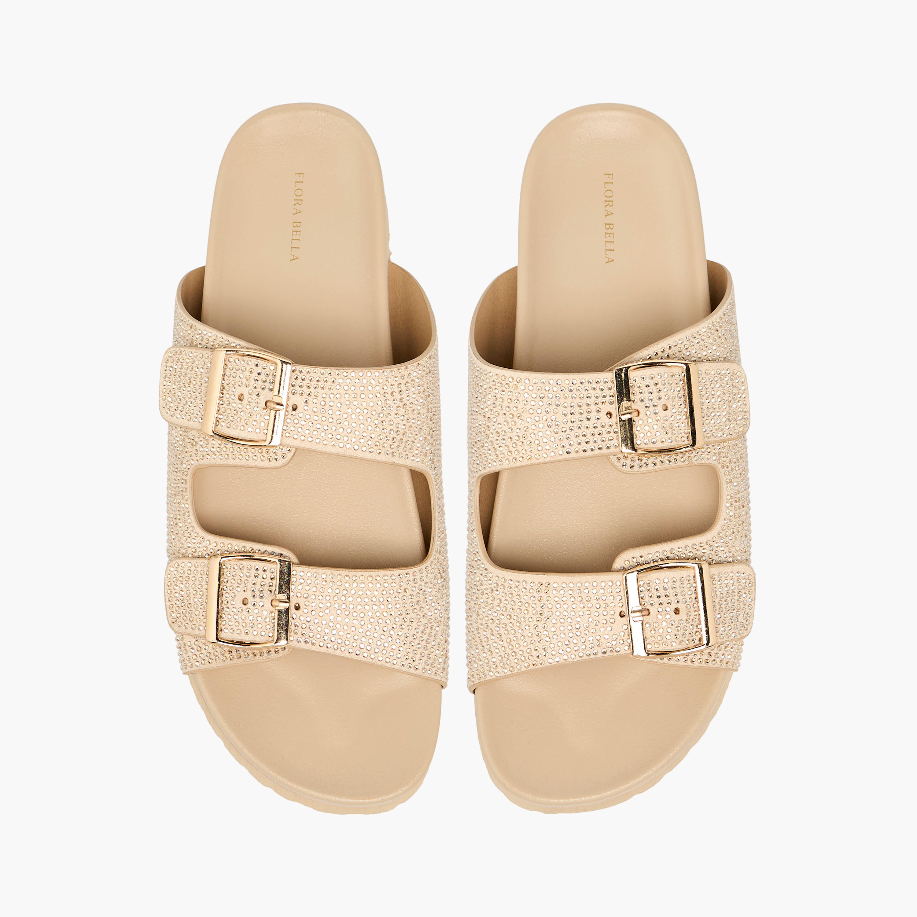 Flora Bella Women's Buckle Accent Slip-On Sandals-women-shoes-flats-sandals-image-1