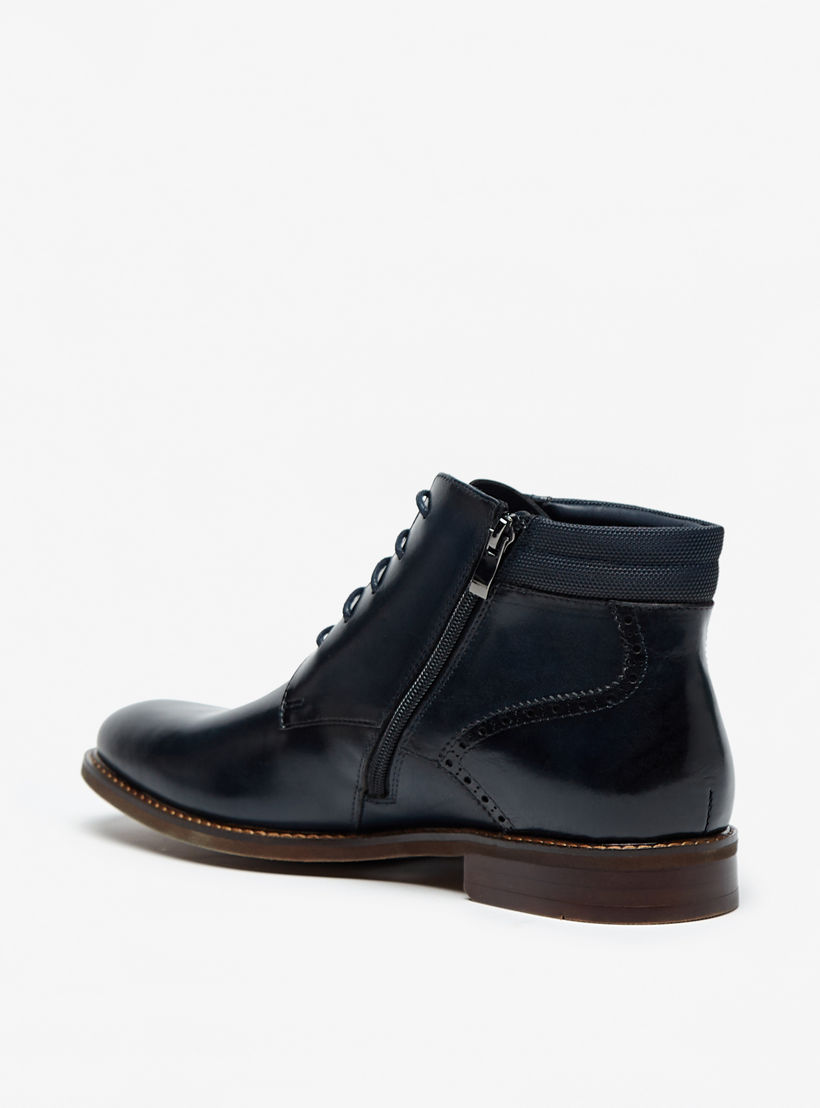 بوت تشوكا مثقّب بدانتيل ودانتيل وسحاب إغلاق للرجال من دوتشيني-men-shoes-boots-image-3