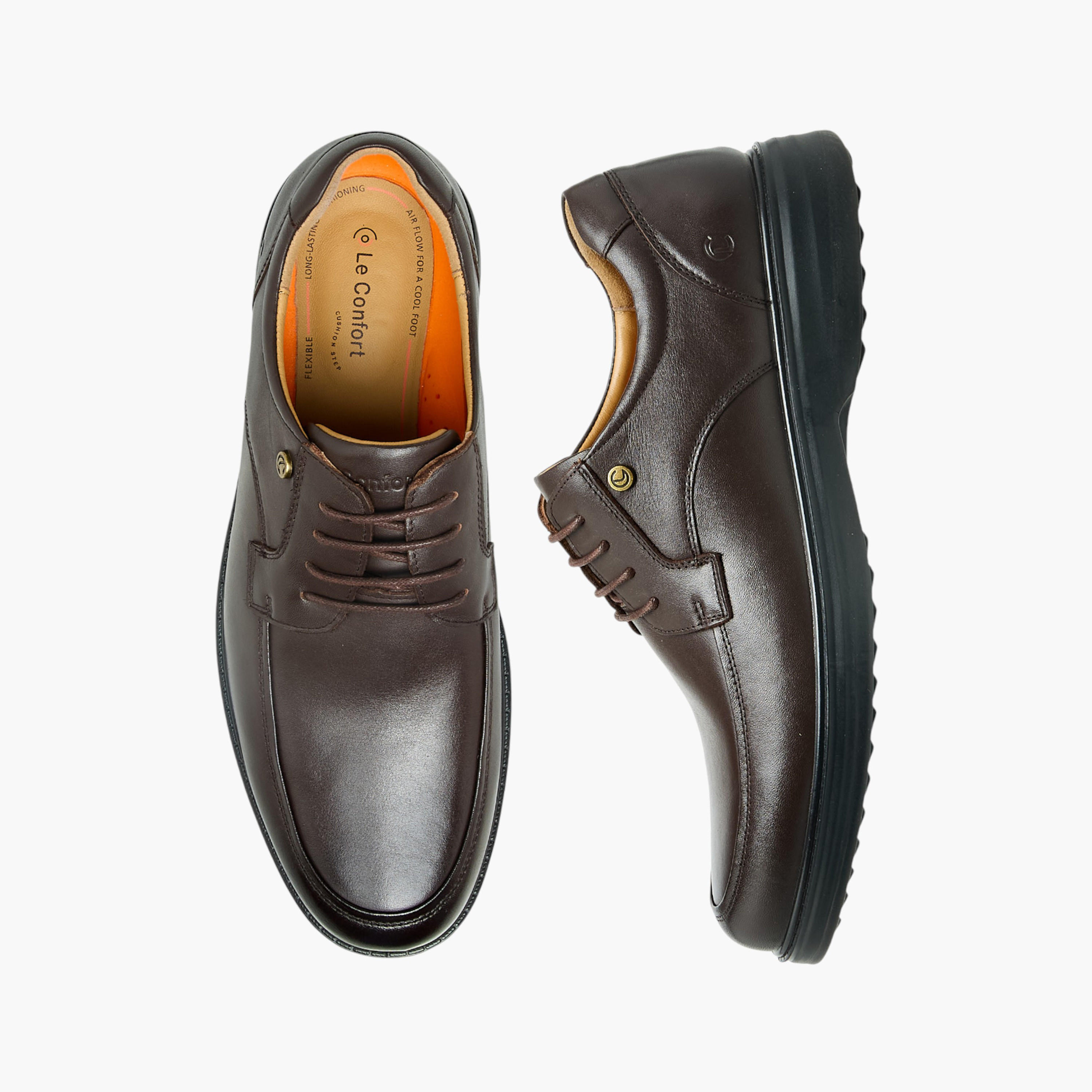 Le Confort Men Genuine Leather Lace-Up Derby Shoes-men-shoes-formalshoes-image-1