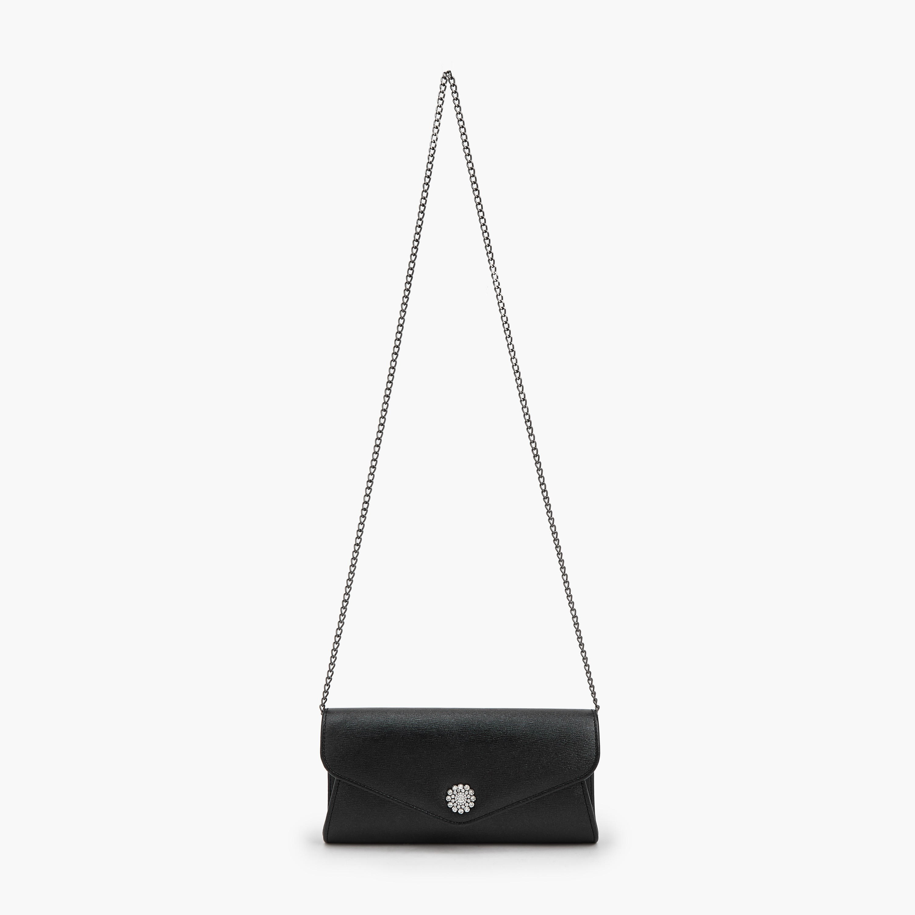 Flora Bella Textured Clutch with Detachable Chain Strap-women-bagsandwallets-handbags-image-2